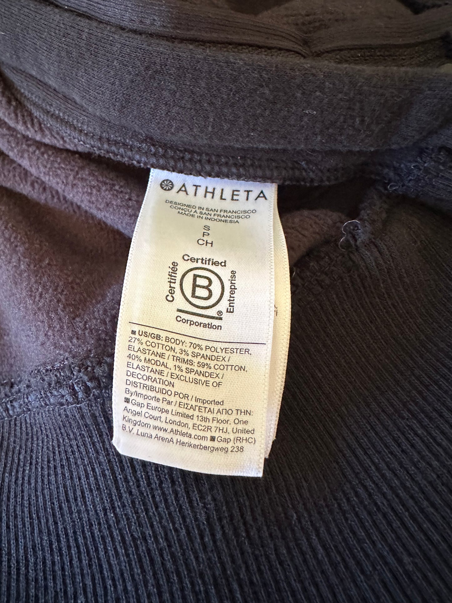 Athleta Black Mock Neck Sweatshirt | Size Small