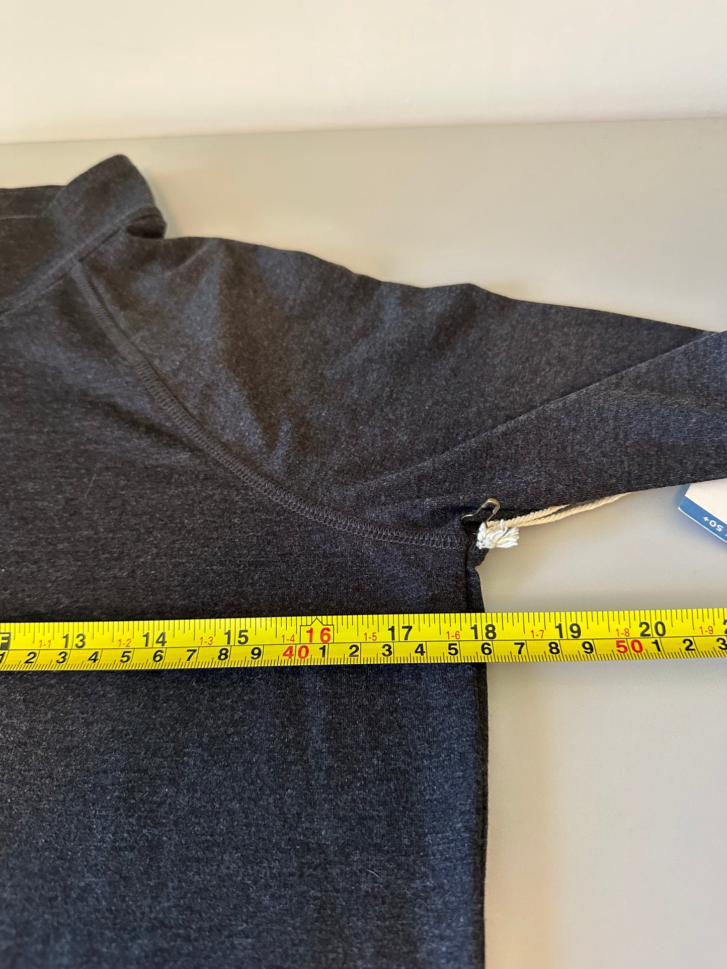 NWT Free Fly Bamboo Flex Quarter Zip Pullover in Charcoal Gray | Size Medium