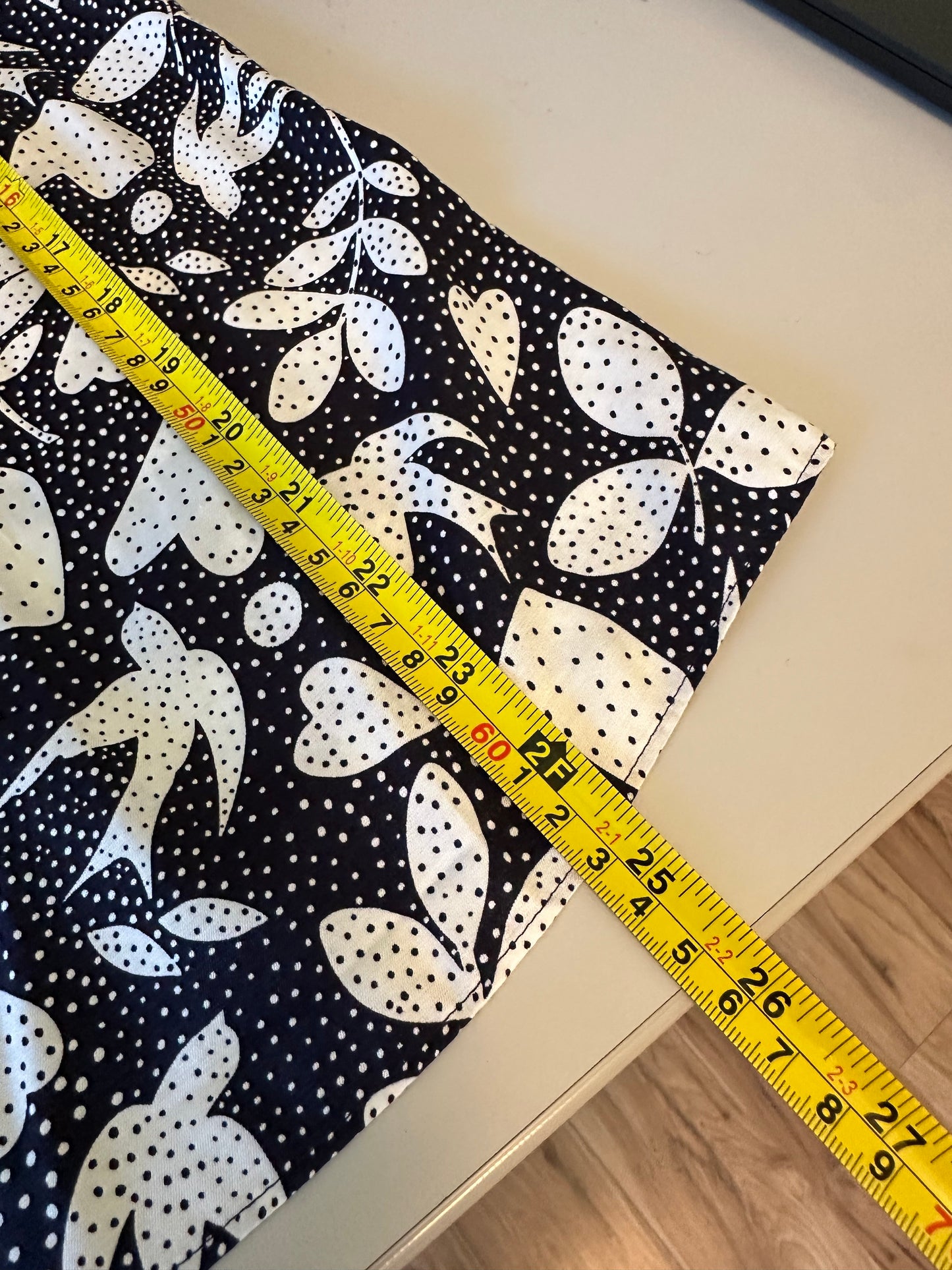Boden Ravello Silk Blend Navy Patterned Top | Size 6