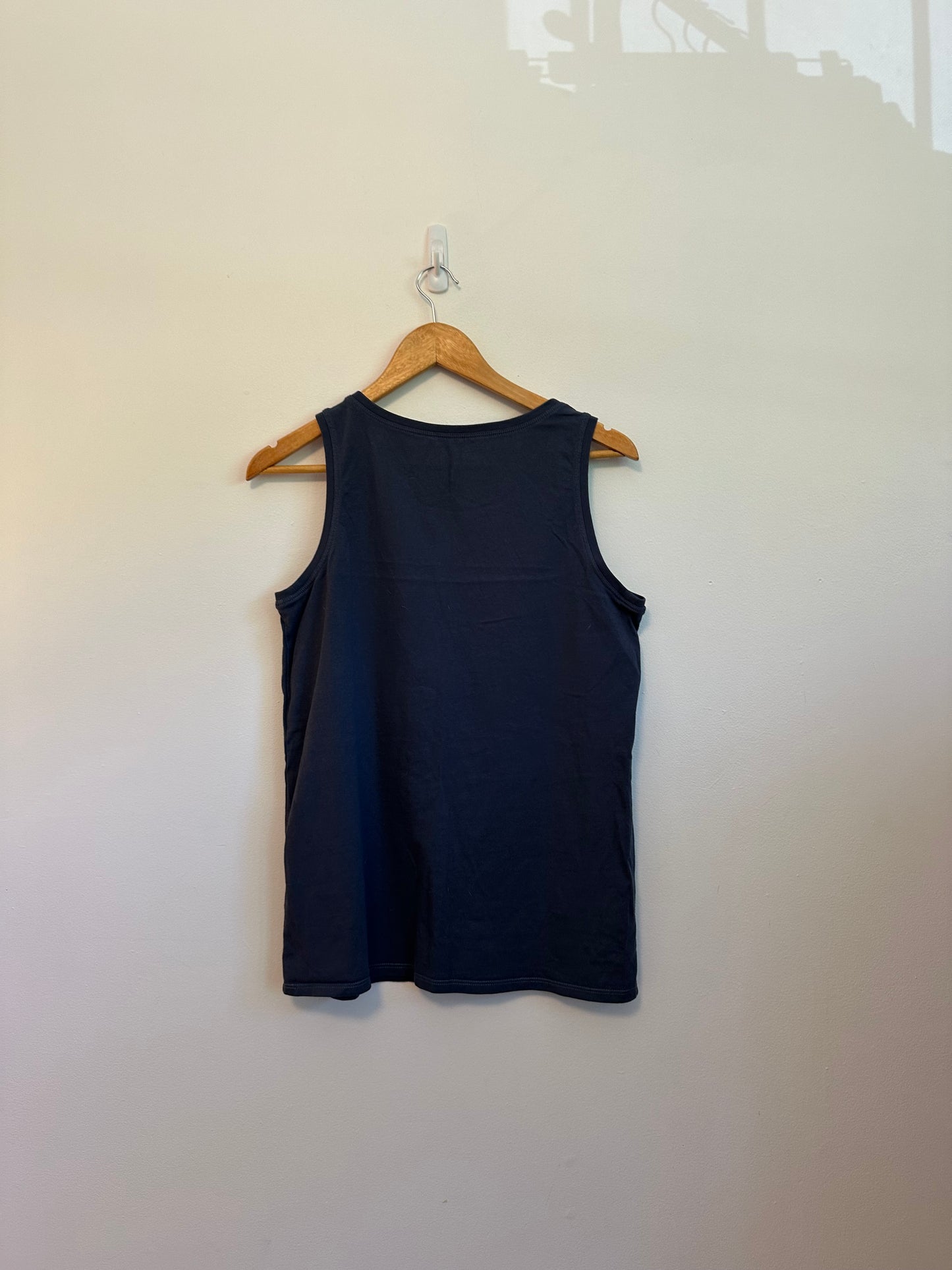 Life is Good Printed Purple Tank Top | Size Medium