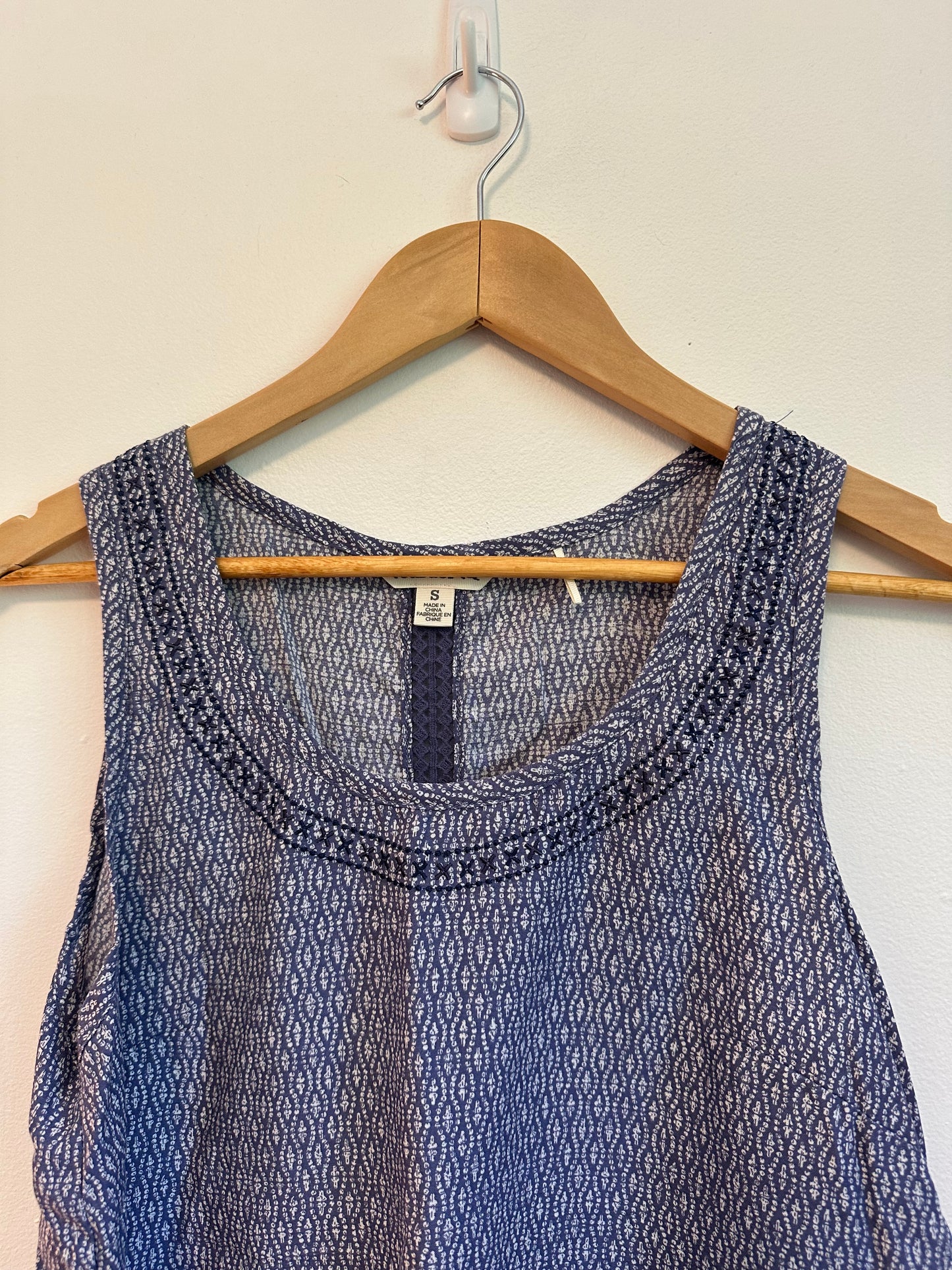 Toad&Co Purple Patterned Tank Top | Size Small