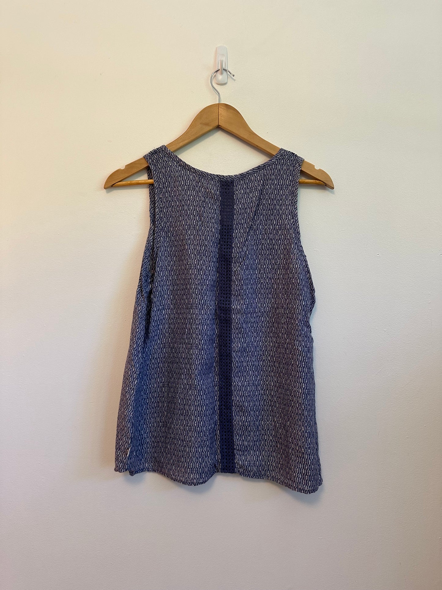 Toad&Co Purple Patterned Tank Top | Size Small