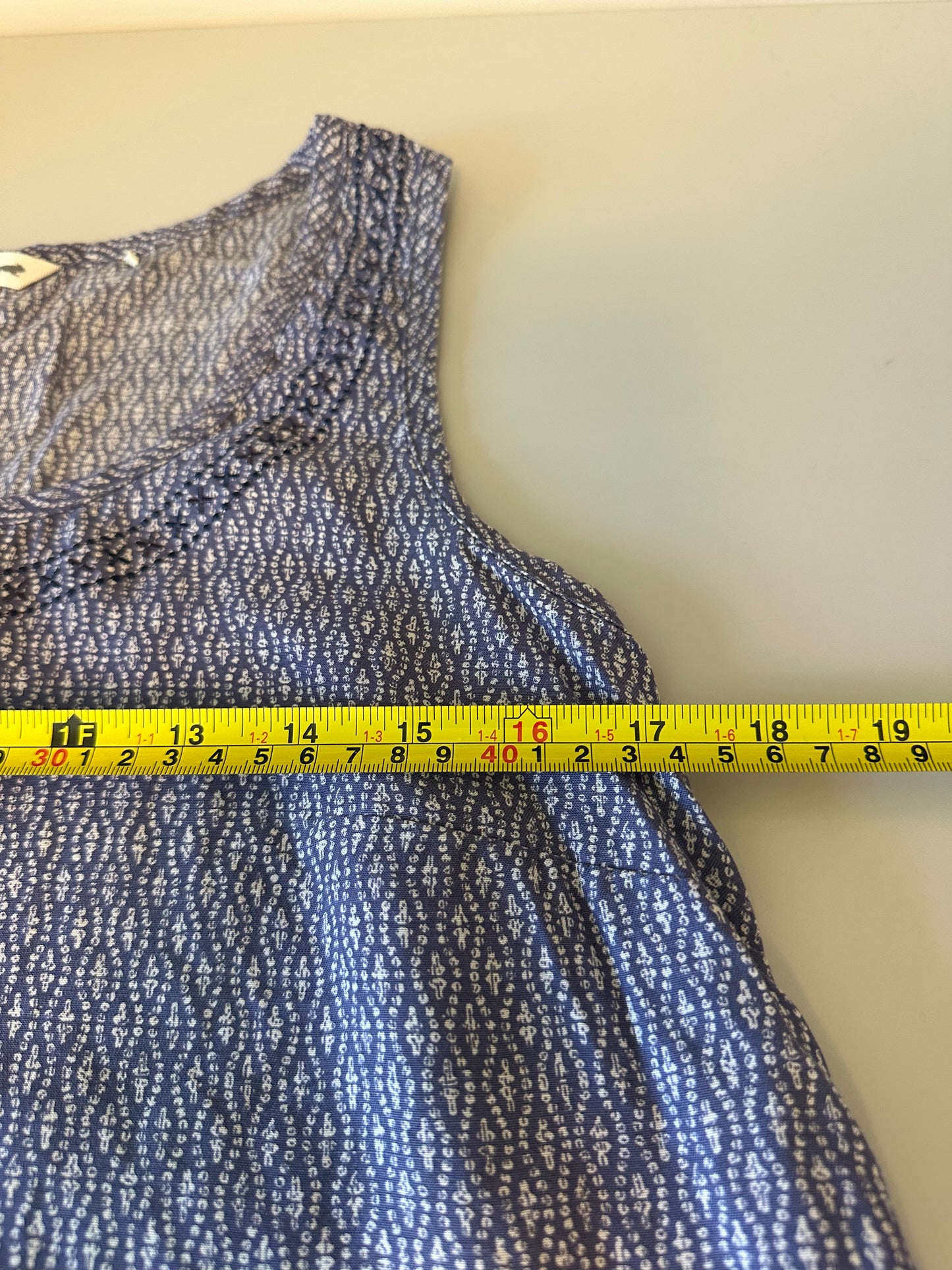 Toad&Co Purple Patterned Tank Top | Size Small