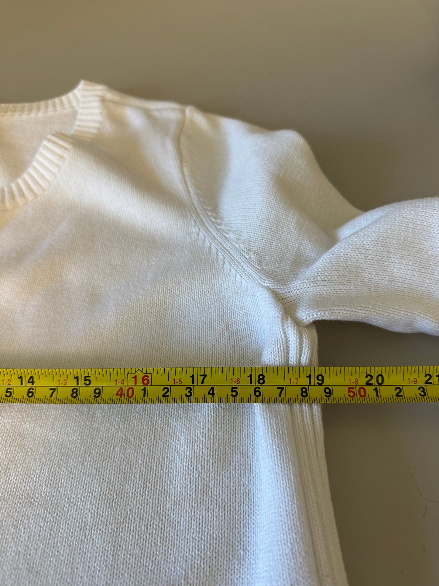 J. Jill Button Front Cardigan in White Cotton | Size Medium Petite