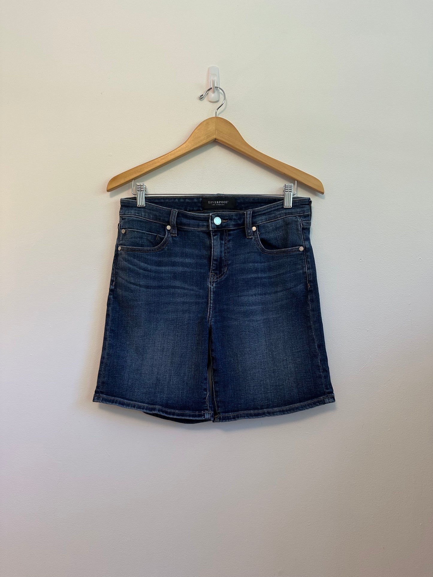 Liverpool Long Denim Shorts | Size 8 Petite