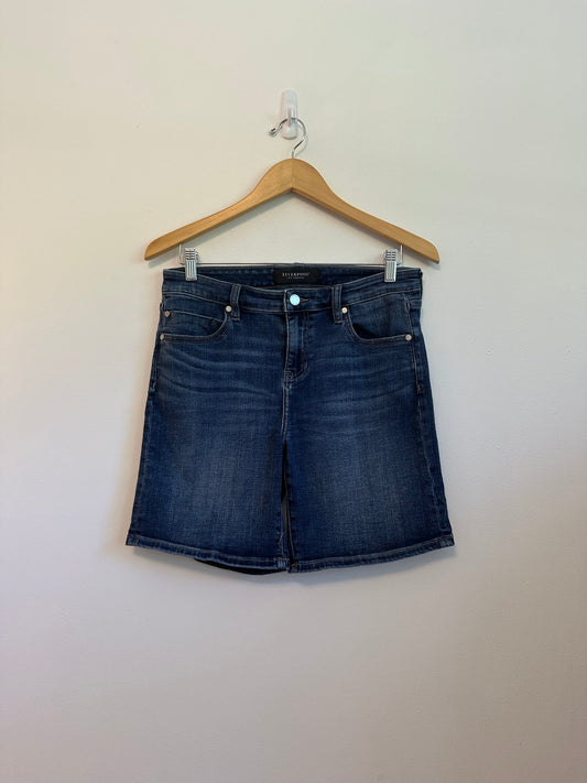 Liverpool Long Denim Shorts | Size 8 Petite