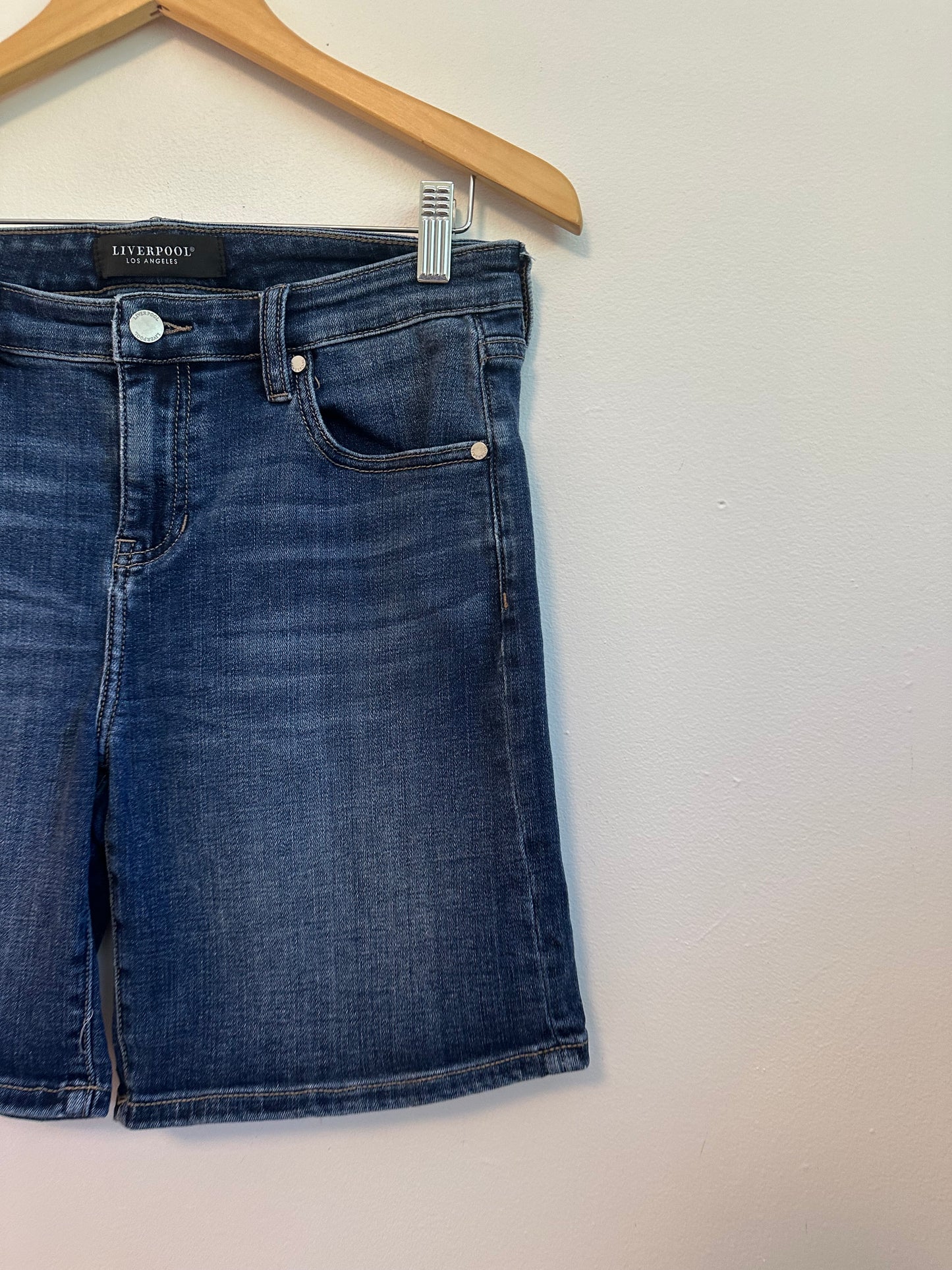 Liverpool Long Denim Shorts | Size 8 Petite