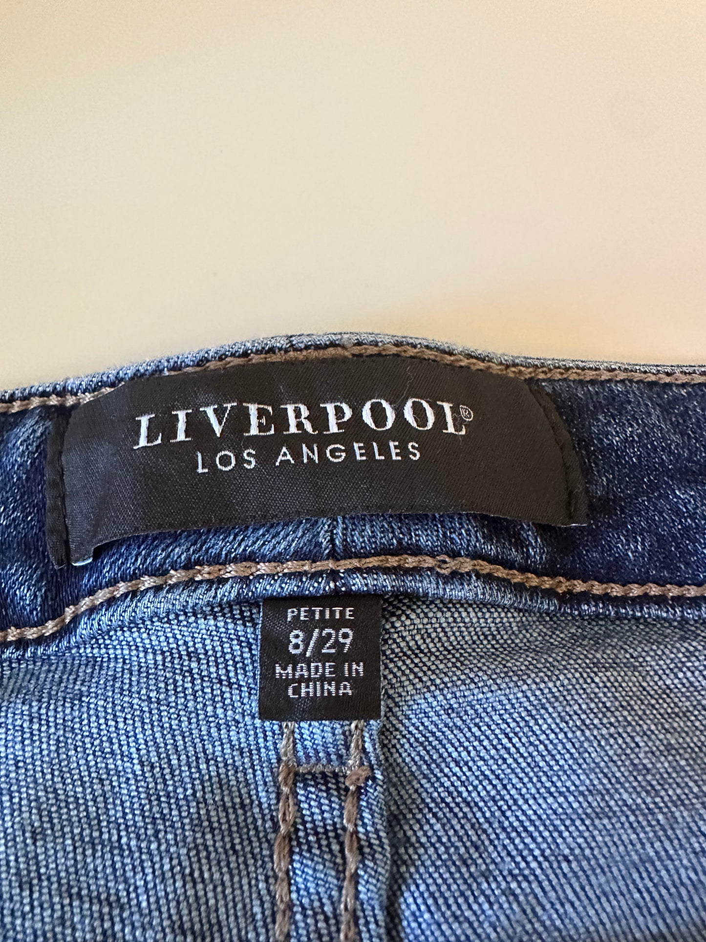 Liverpool Long Denim Shorts | Size 8 Petite