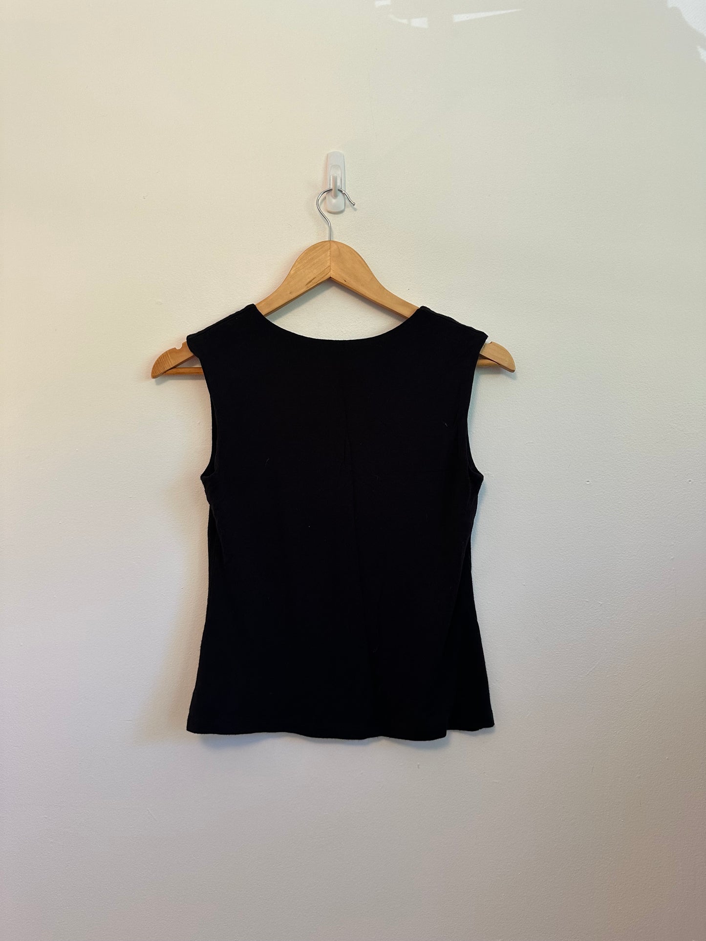 Veronica M Black Jersey Tank Top | Size Medium