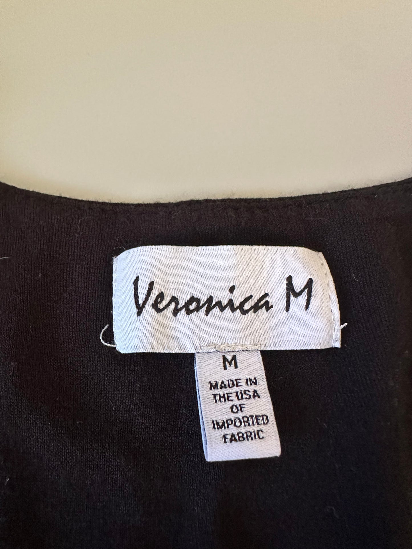 Veronica M Black Jersey Tank Top | Size Medium