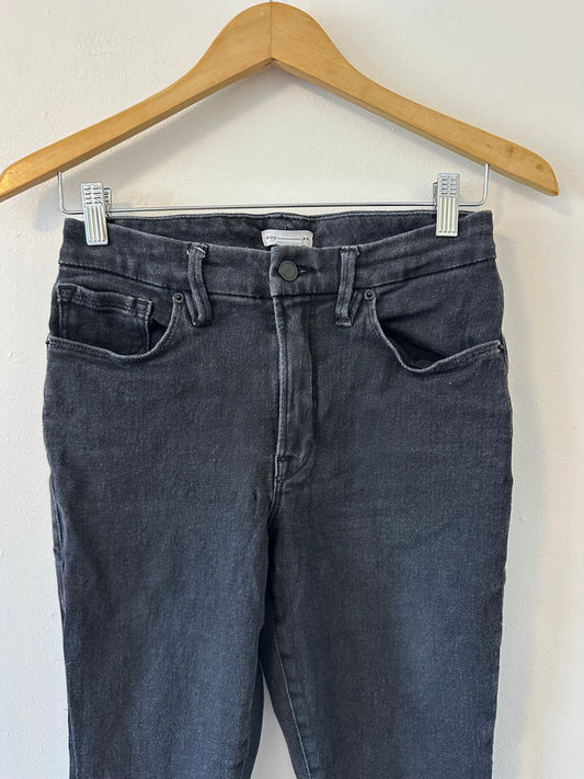 Good American Low Rise Skinny Jeans in Gray | Size 29