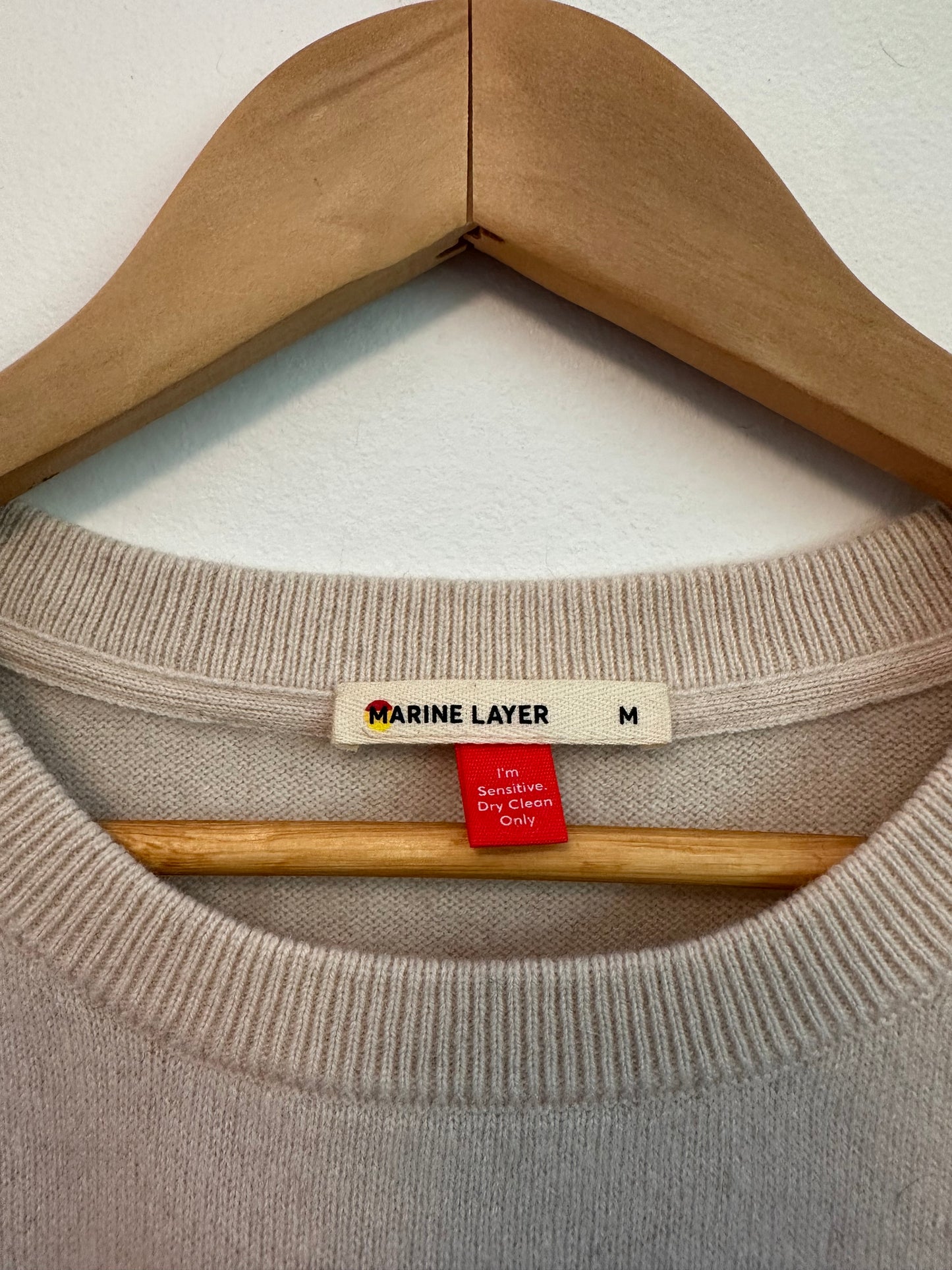 Marine Layer Harper Cashmere Striped Sweater | Size Medium