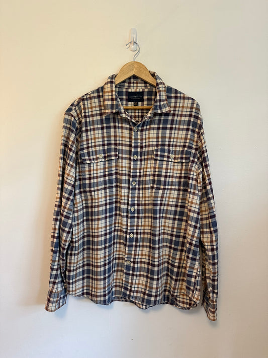 Lucky Brand Plaid Button Down Shirt | Size XL
