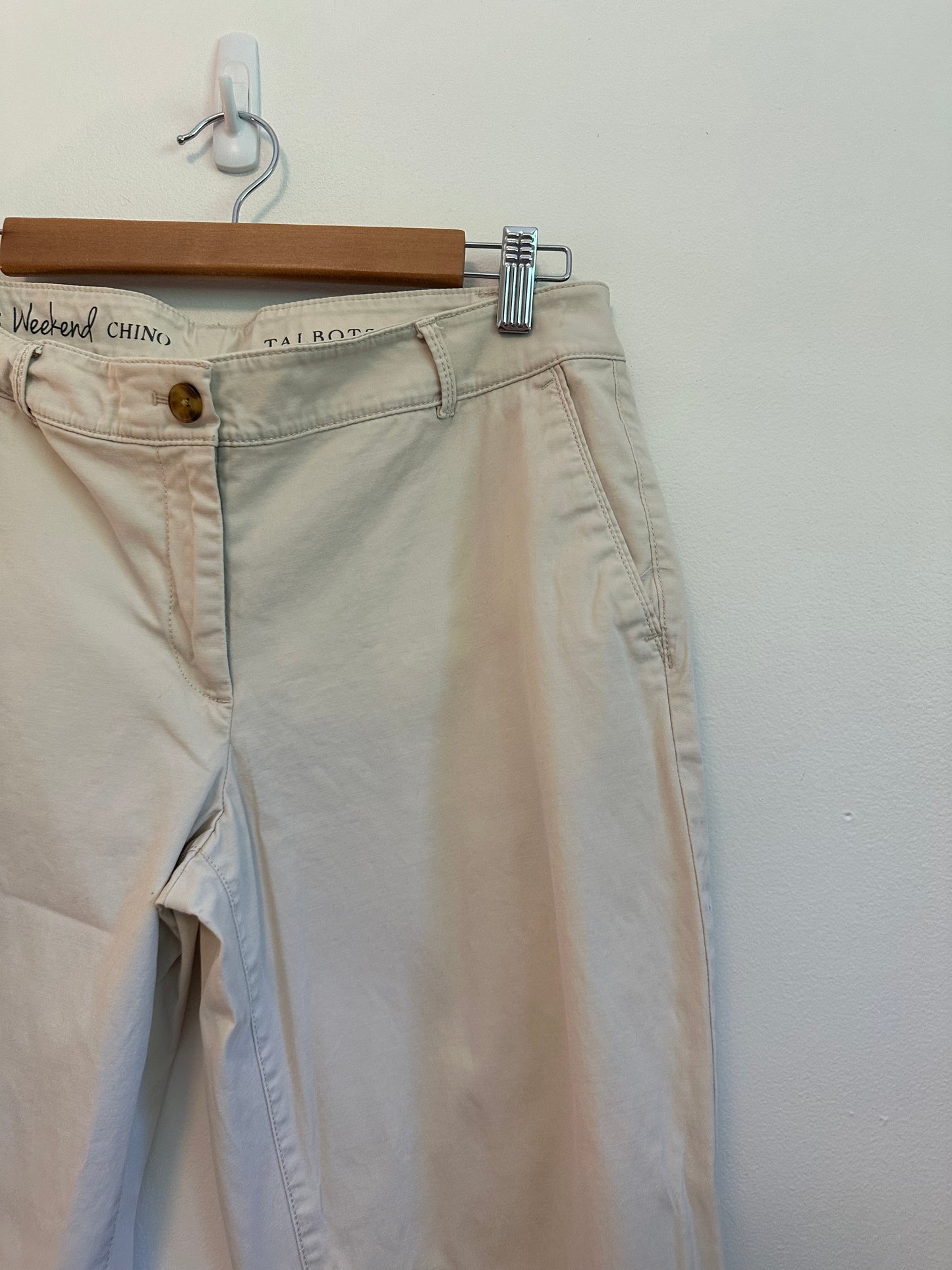 Talbots Relaxed Fit Weekend Relaxed Fit Stretch Cotton Chino | Size 8P