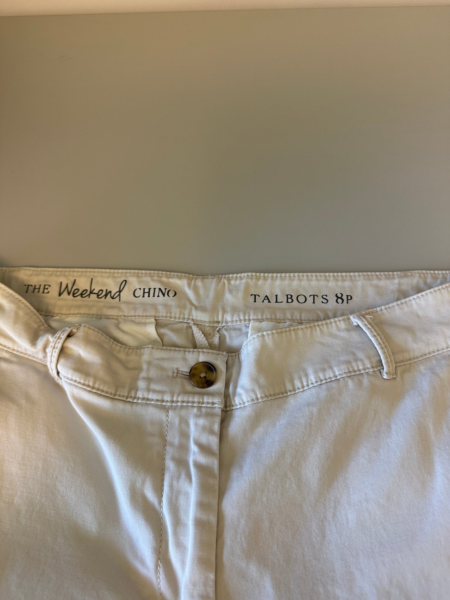 Talbots Relaxed Fit Weekend Relaxed Fit Stretch Cotton Chino | Size 8P