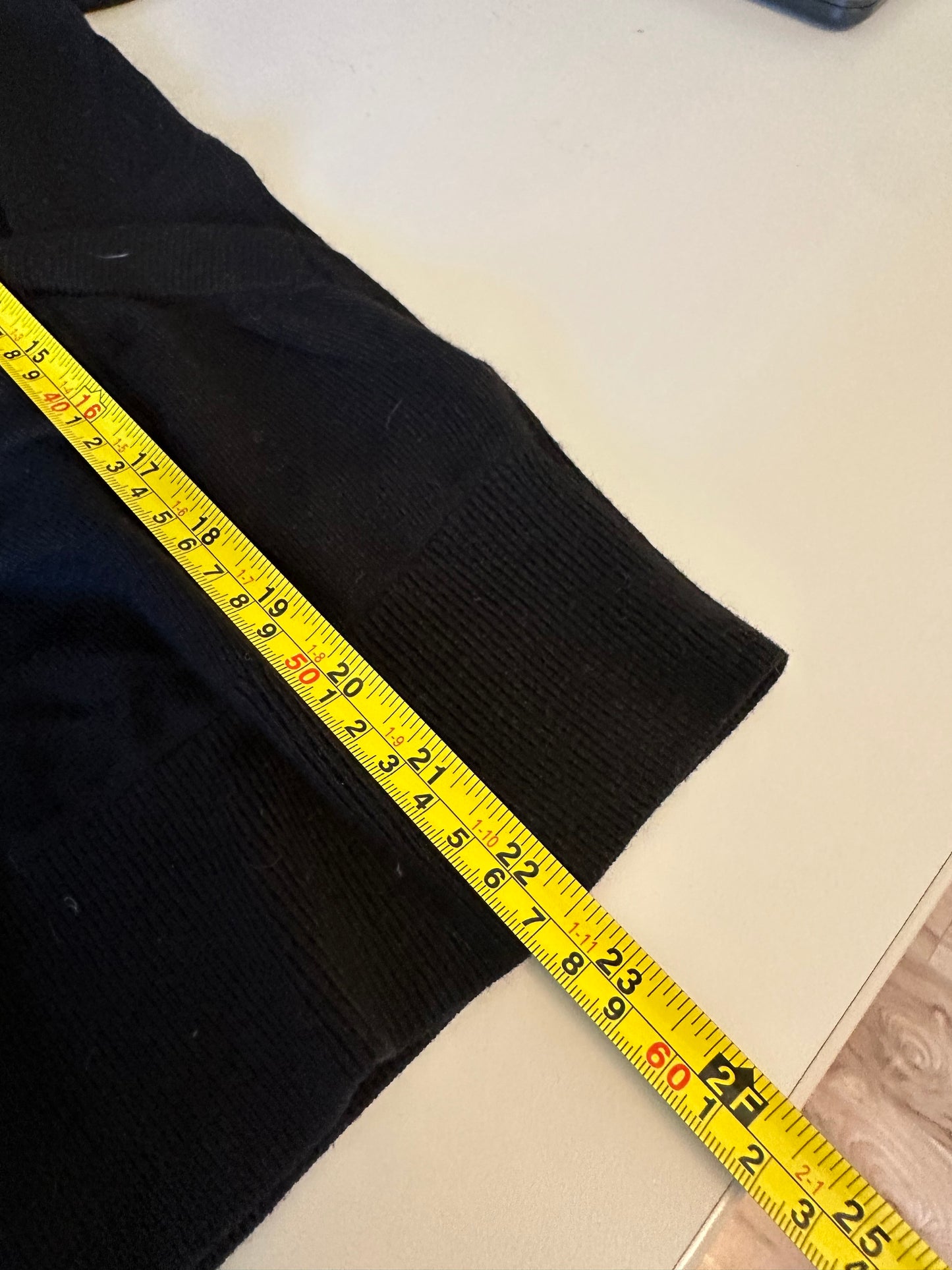Daily Ritual Black Wrap Sweater | Size Medium