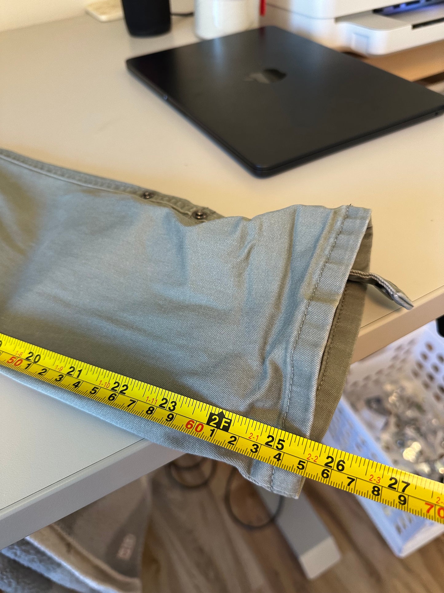 Democracy Olive Green "Ab" Technology Stretch Cargo Pants | Size 8P
