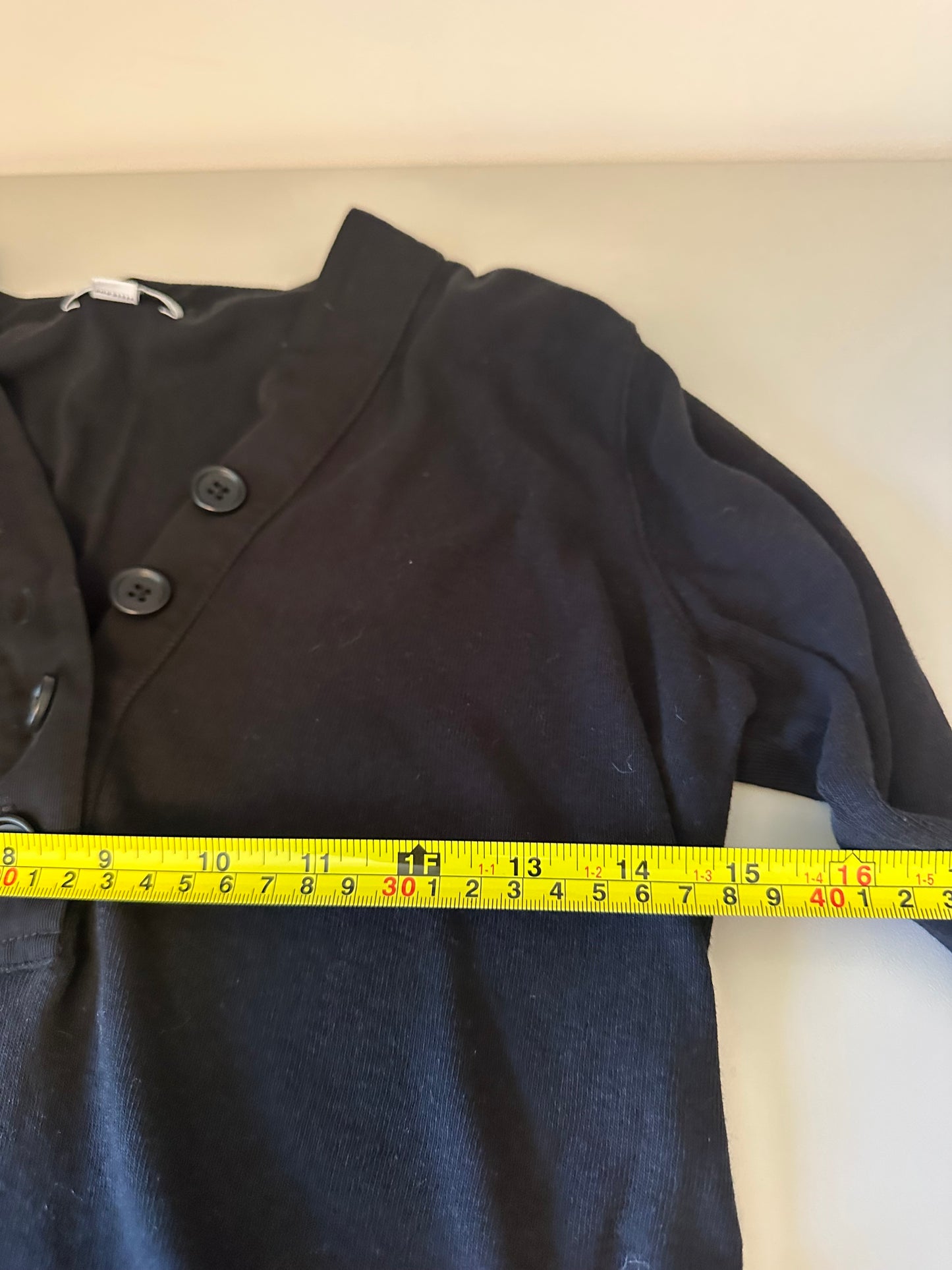 James Perse Black Cotton Henley Long Sleeve T-Shirt | Size 3 (Large)