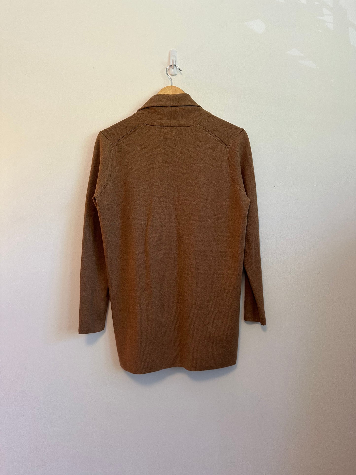 J. Crew Cotton Open Tan Cardigan | Size Medium Petite