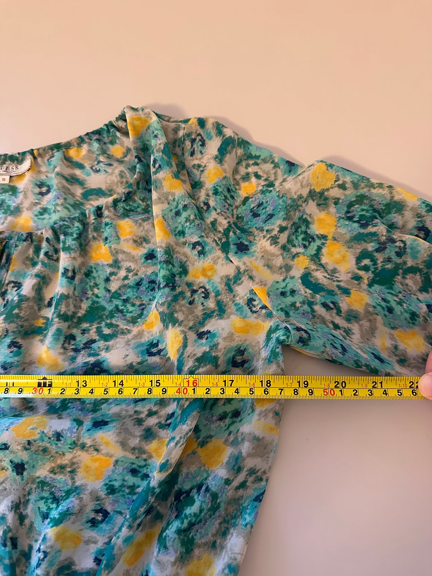 Guess Floral Long Sleeve Mini Dress | Size Small