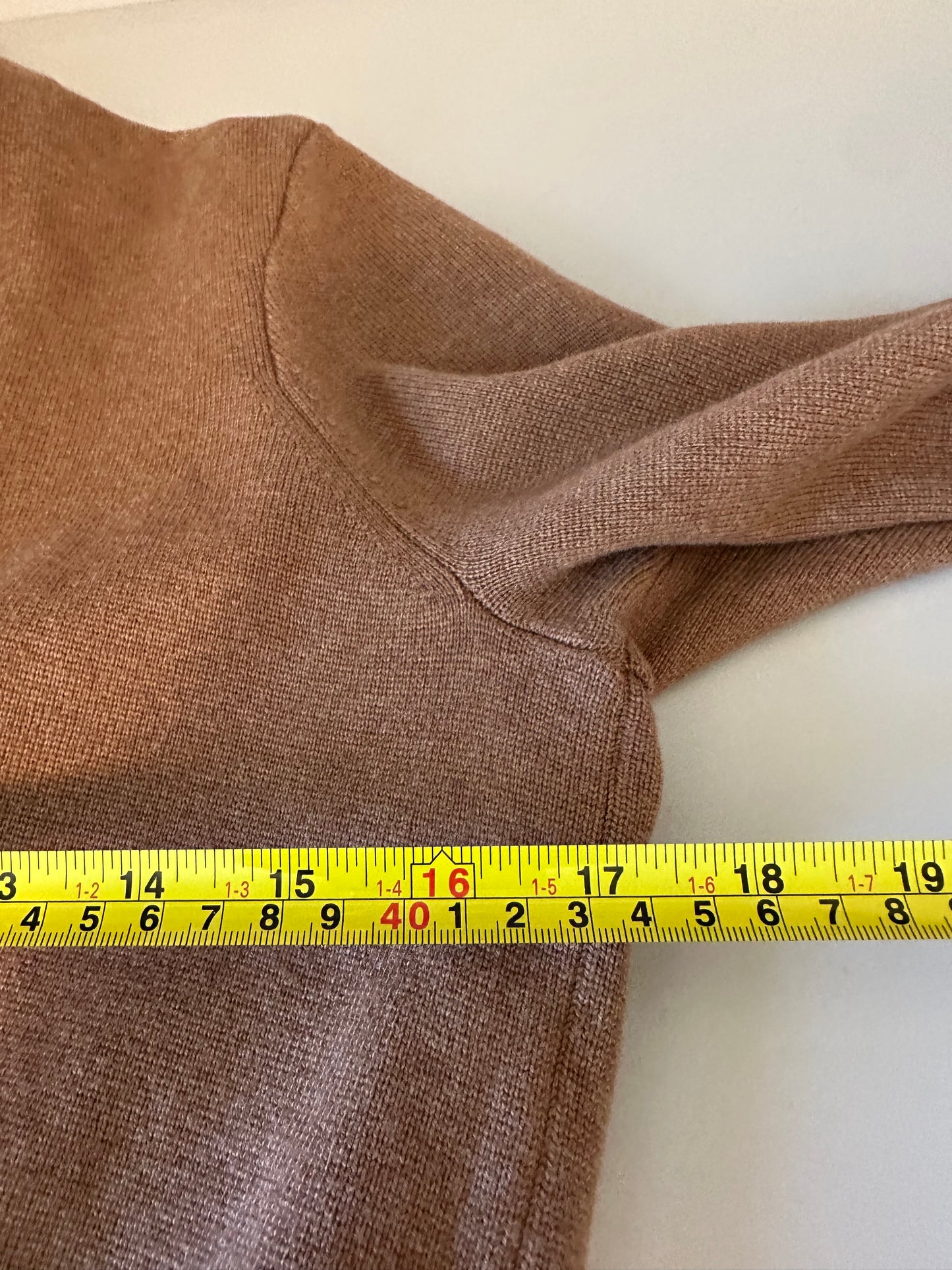 J. Crew Cotton Open Tan Cardigan | Size Medium Petite