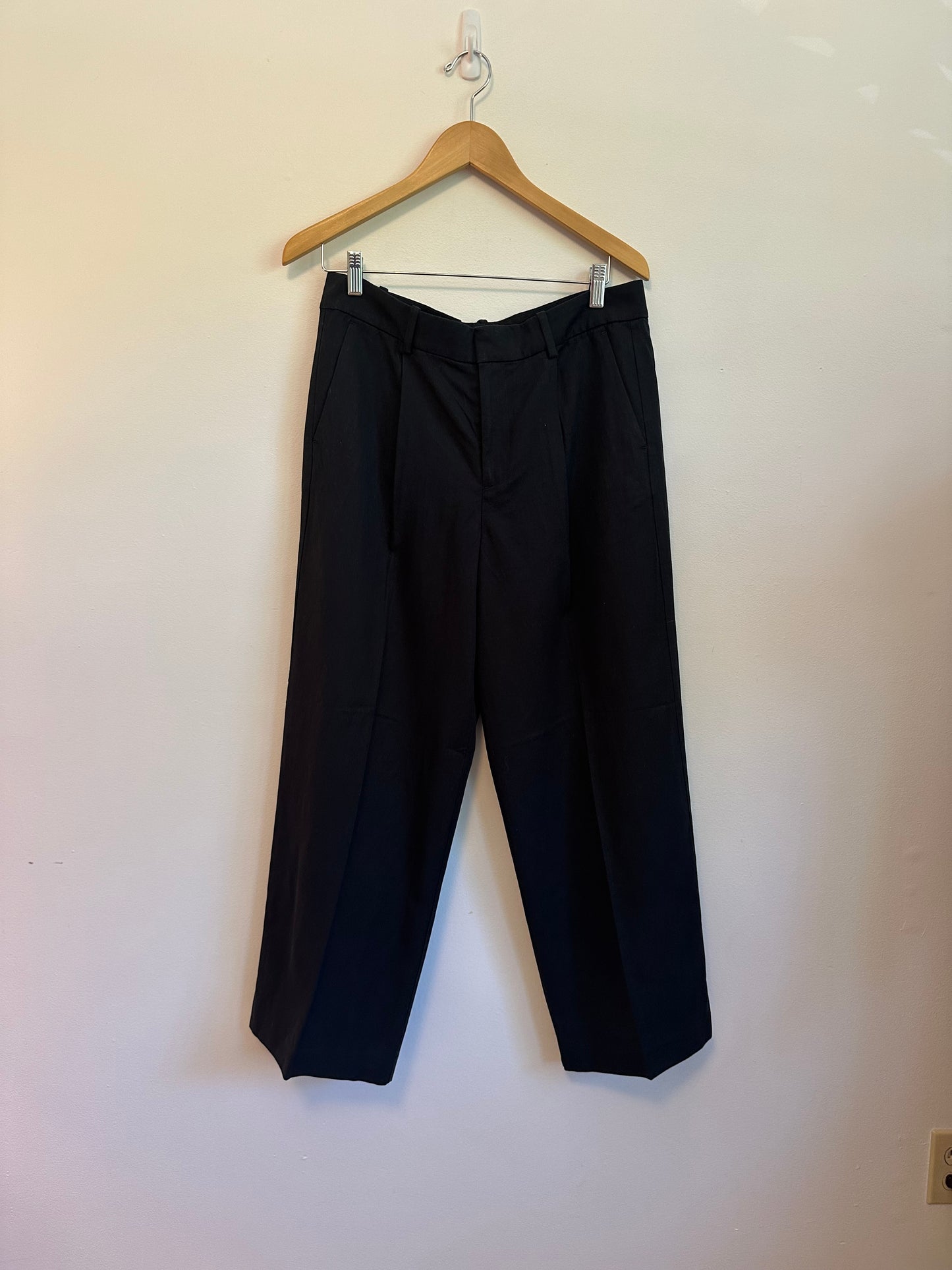 NWT Madewell Crepe Black Trousers | Size 8P