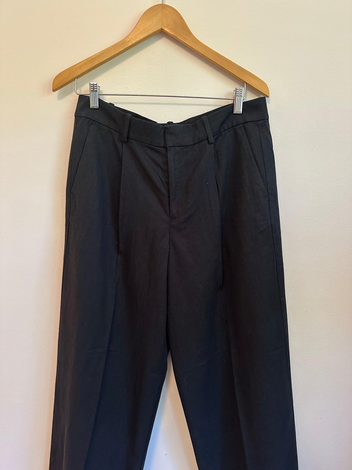 NWT Madewell Crepe Black Trousers | Size 8P