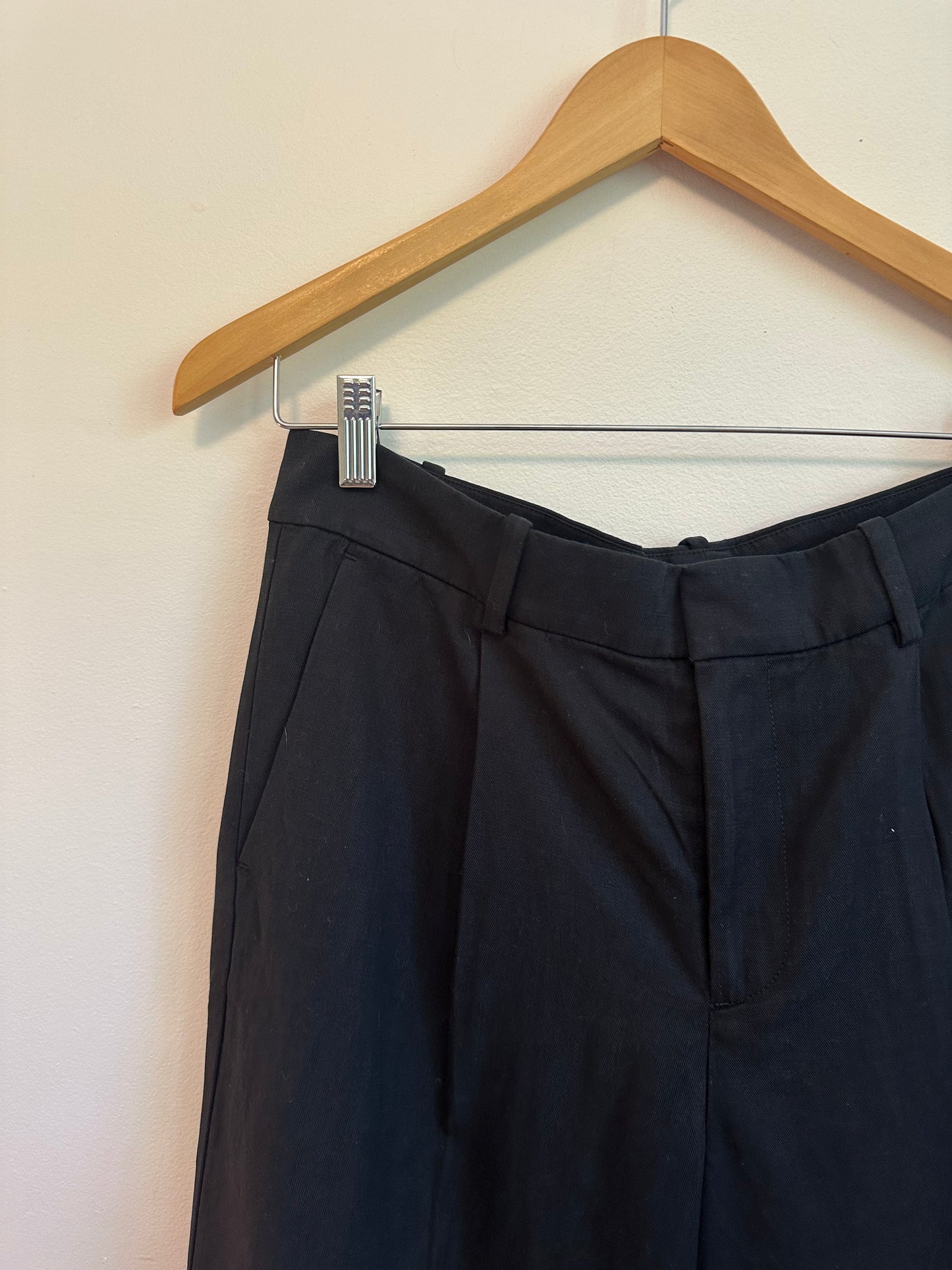 NWT Madewell Crepe Black Trousers | Size 8P