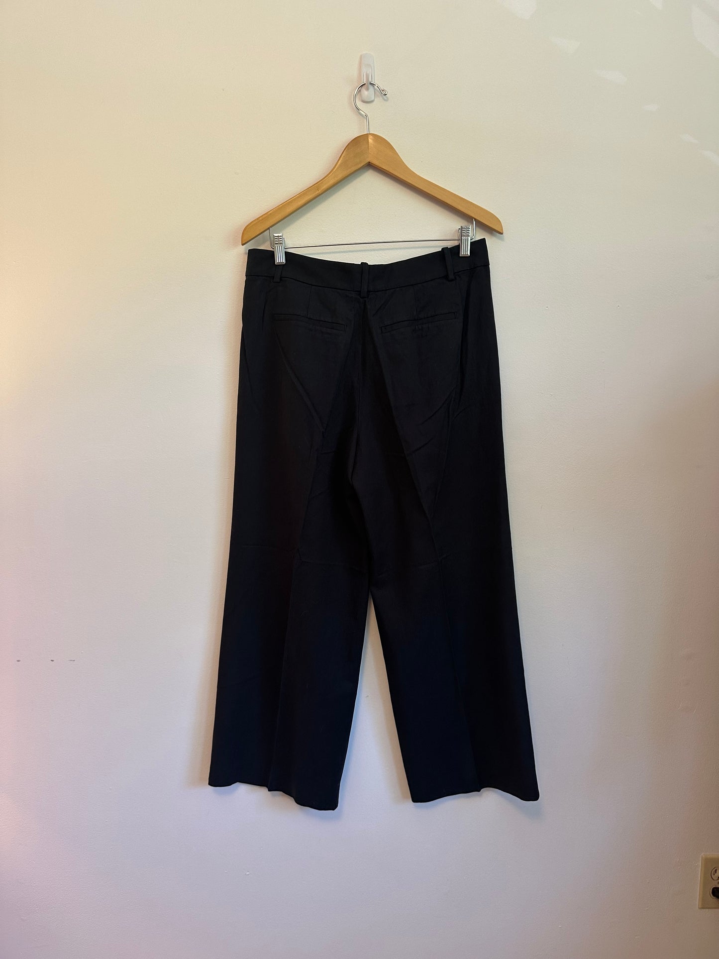NWT Madewell Crepe Black Trousers | Size 8P