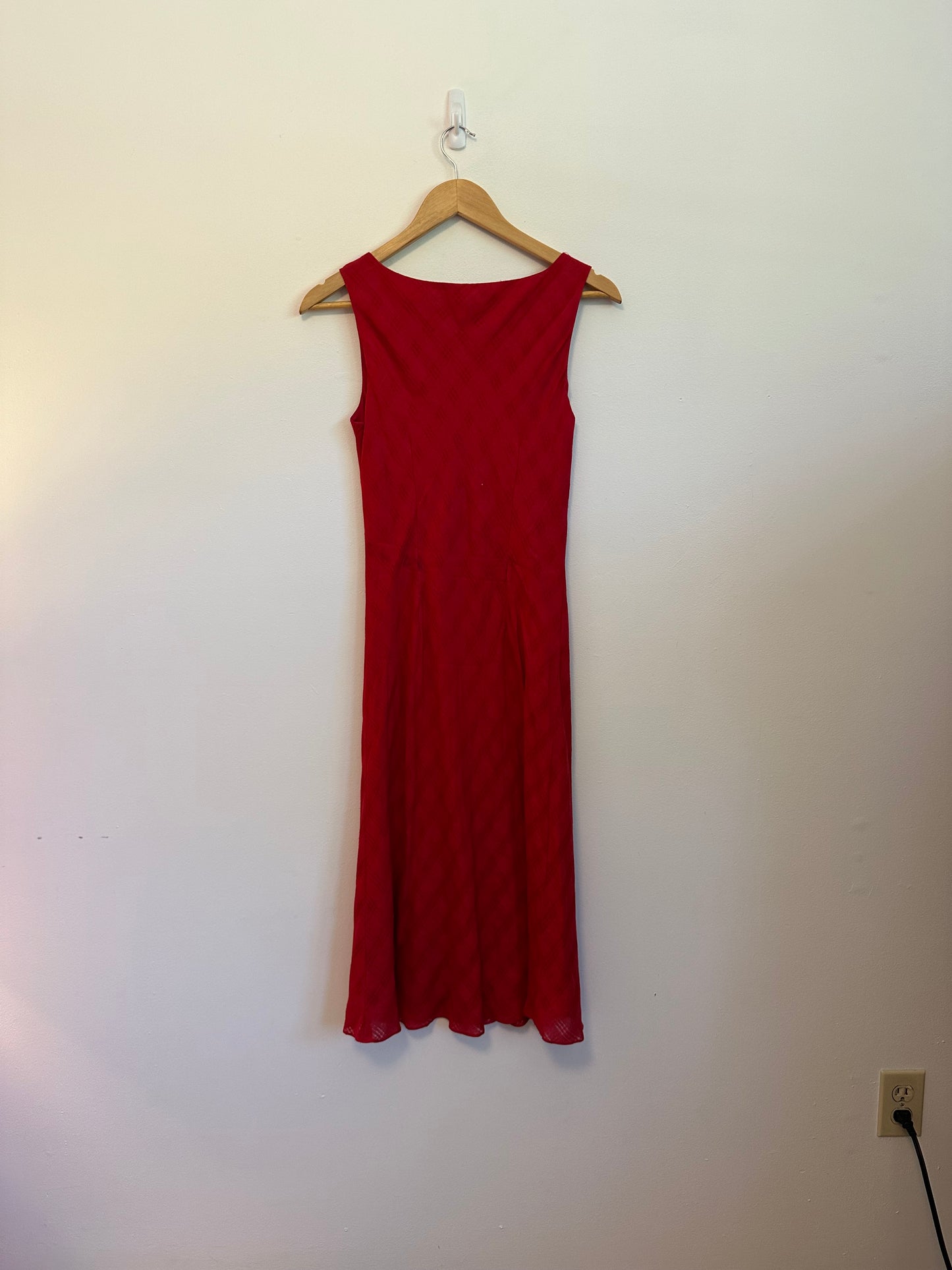 Loft Vintage Bias Cut Sleeveless Red Dress | Size 6