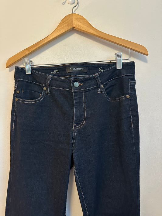 Liverpool Jeans Company Lucy Bootcut Dark Indigo Denim Jeans | Size 6/28