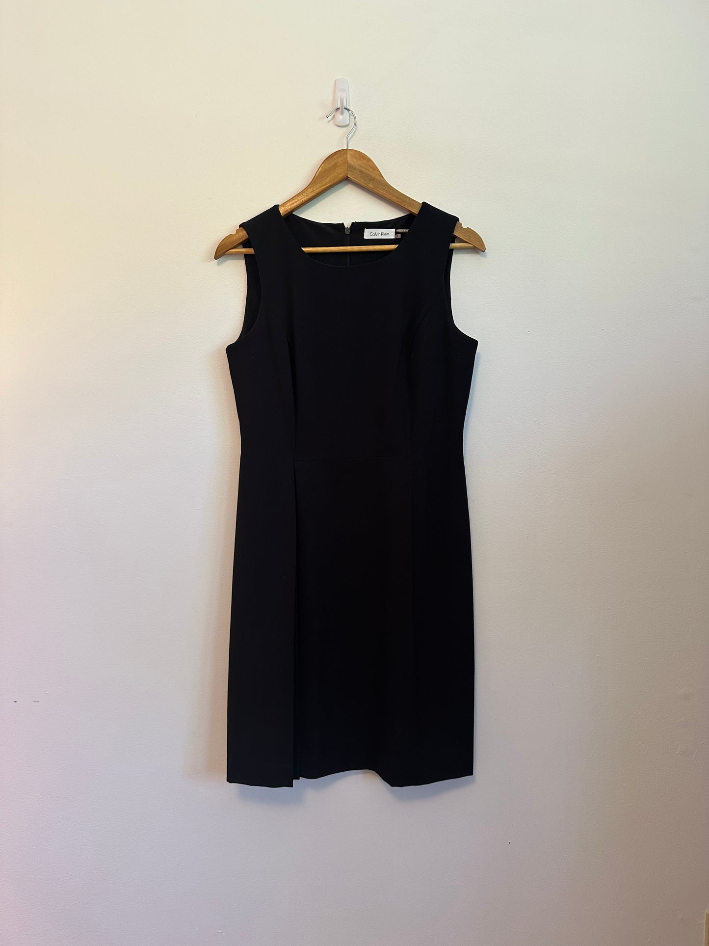 Calvin Klein Classic Black Sheath Dress | Size 8