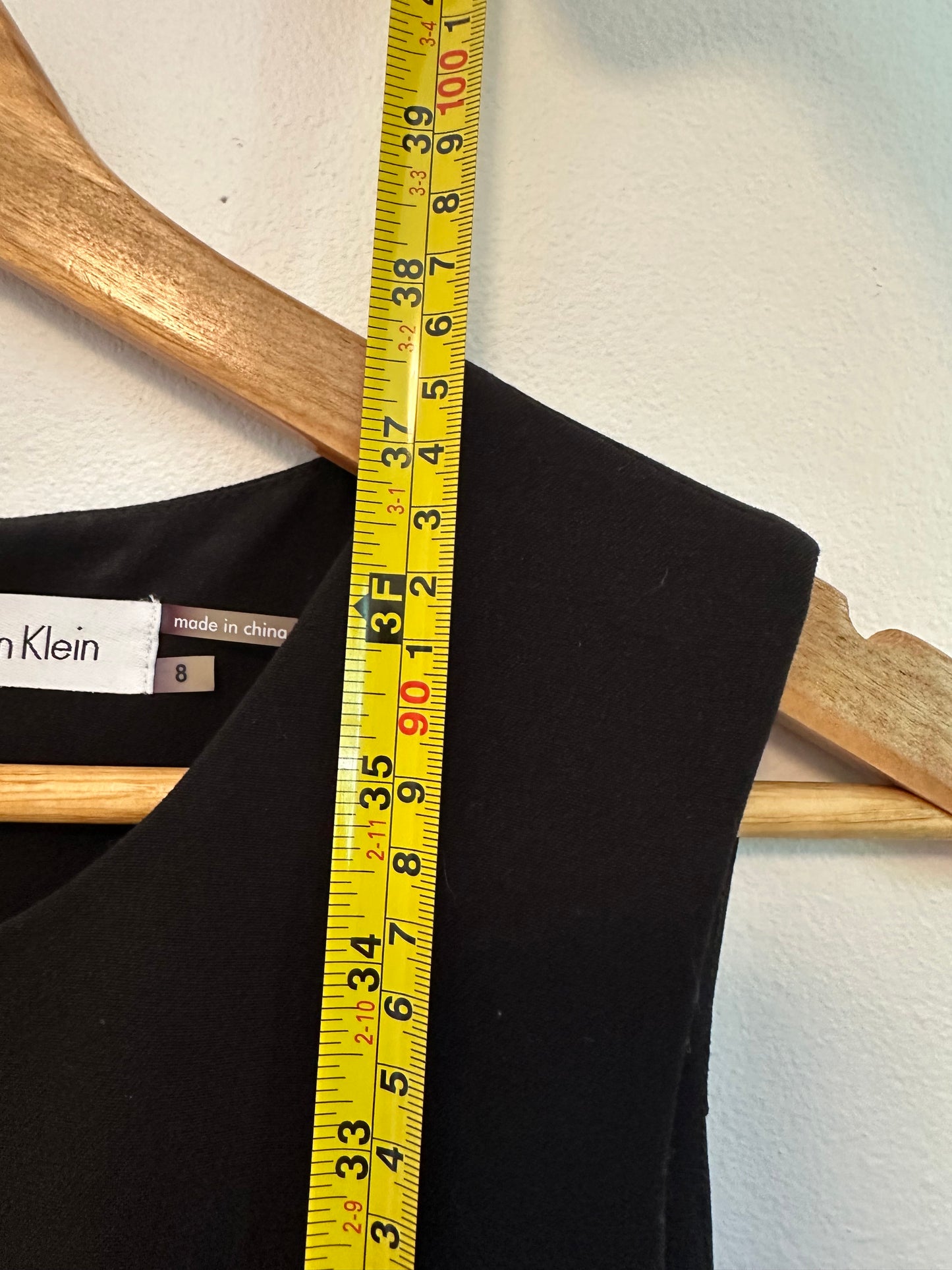 Calvin Klein Classic Black Sheath Dress | Size 8