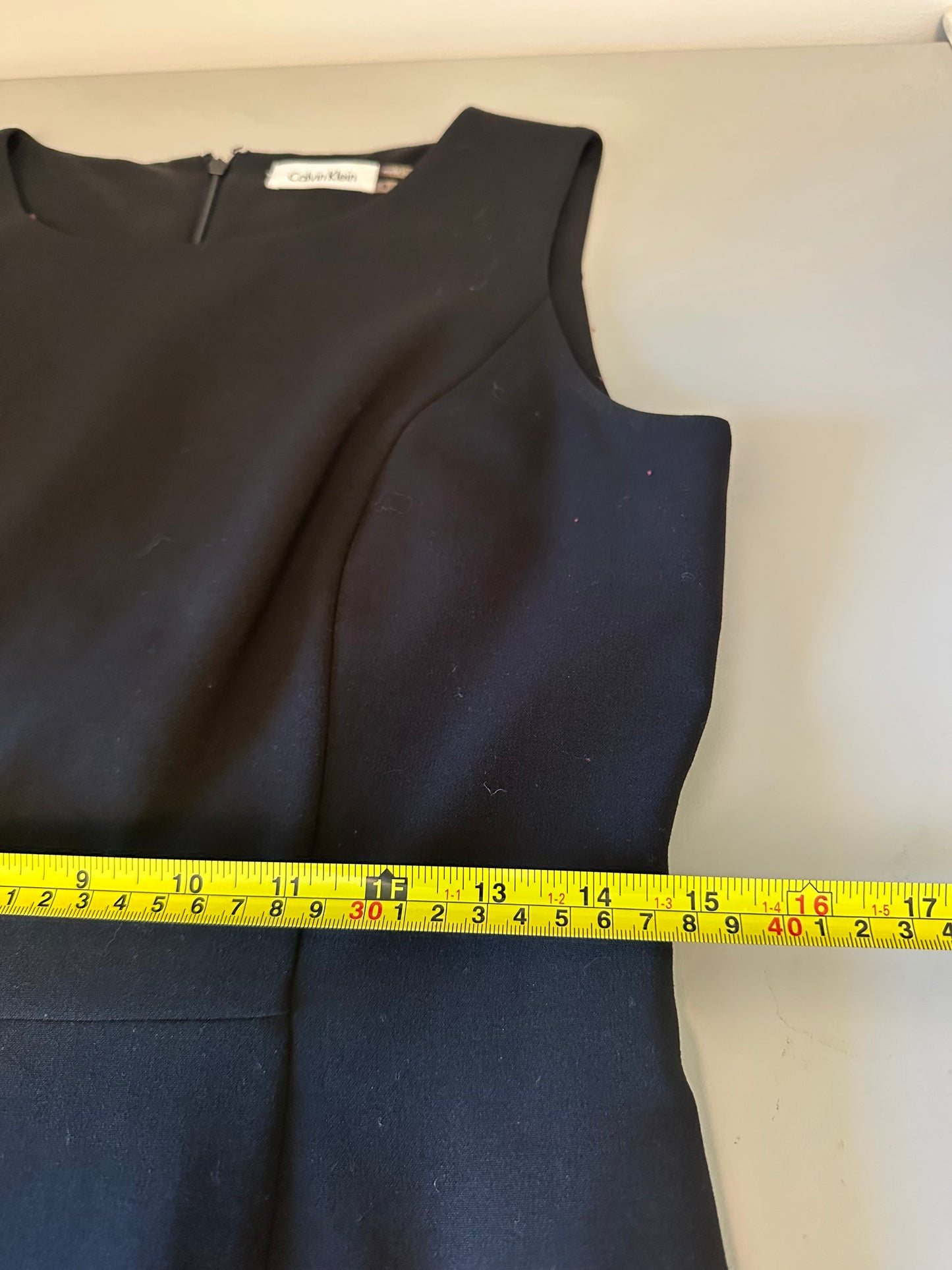 Calvin Klein Classic Black Sheath Dress | Size 8