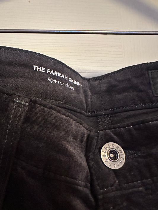 NWT AG The Farrah High Rise Skinny Jeans in Purple Velvet | Size 30