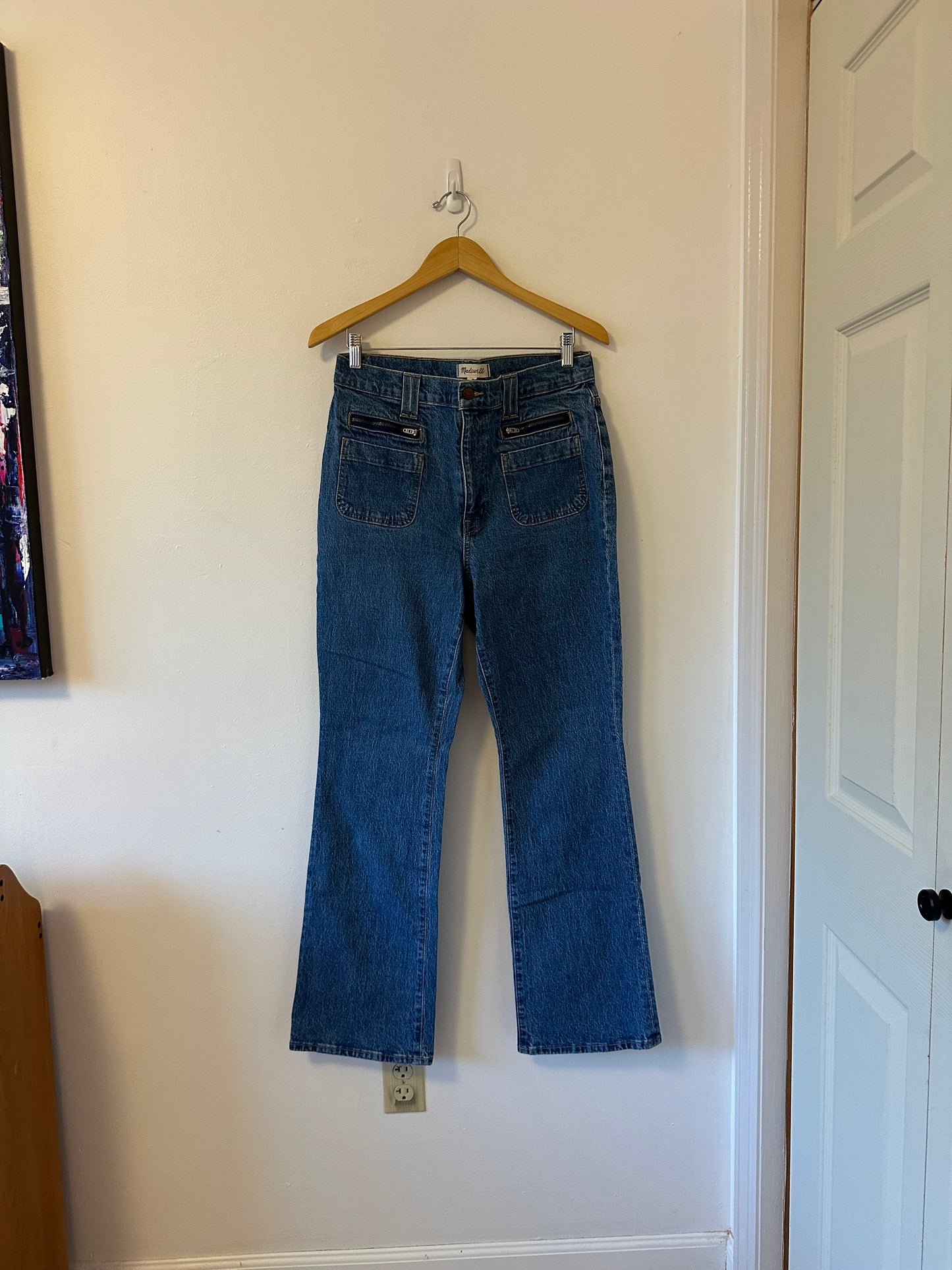 Madewell The Perfect Vintage Flare Patch Pocket Jeans | Size 30