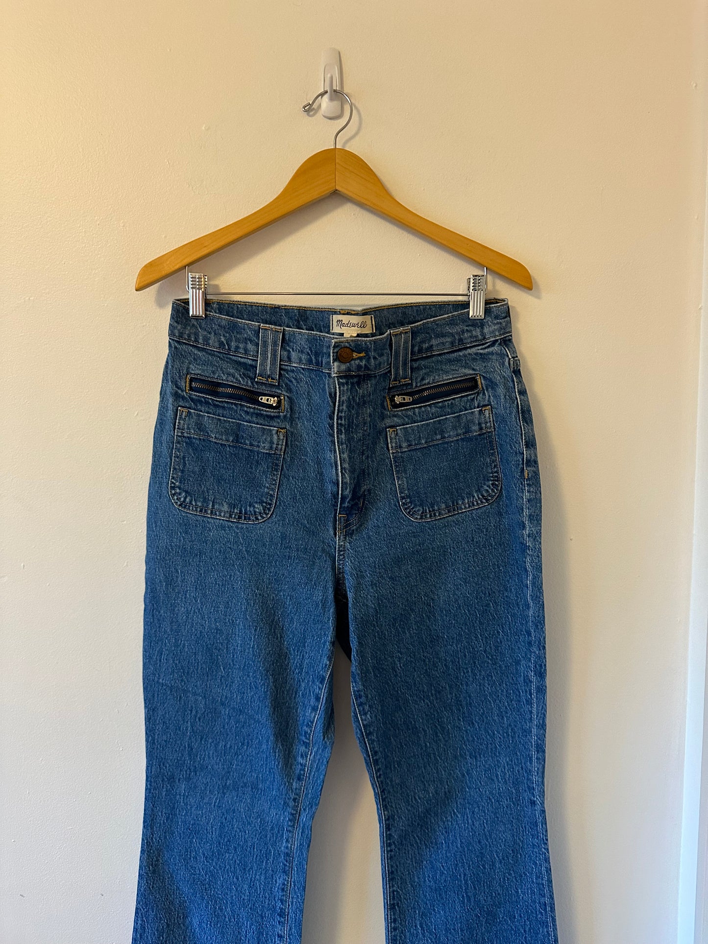 Madewell The Perfect Vintage Flare Patch Pocket Jeans | Size 30