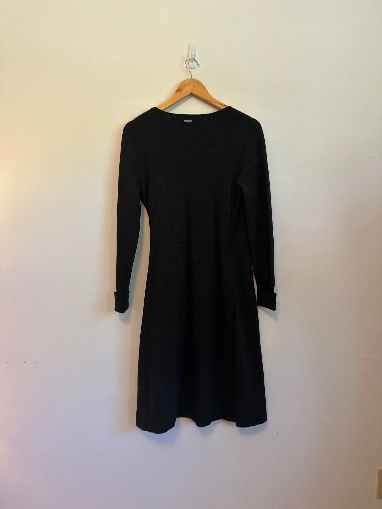 Prana Bryce Bluff Dress in Charcoal Gray Knit | Size Small