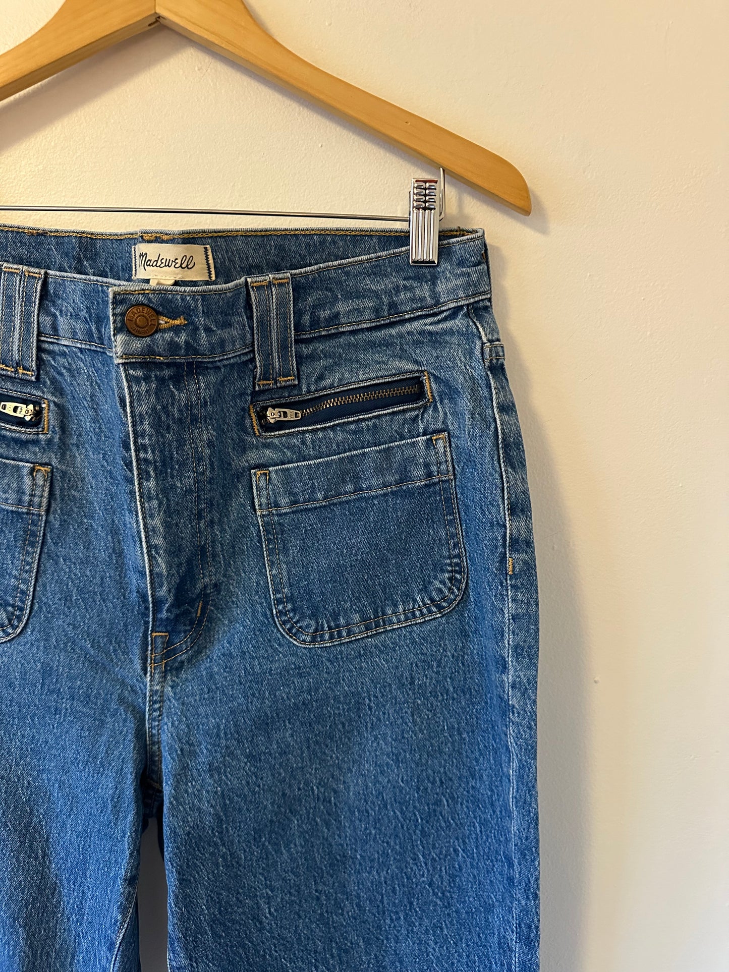 Madewell The Perfect Vintage Flare Patch Pocket Jeans | Size 30