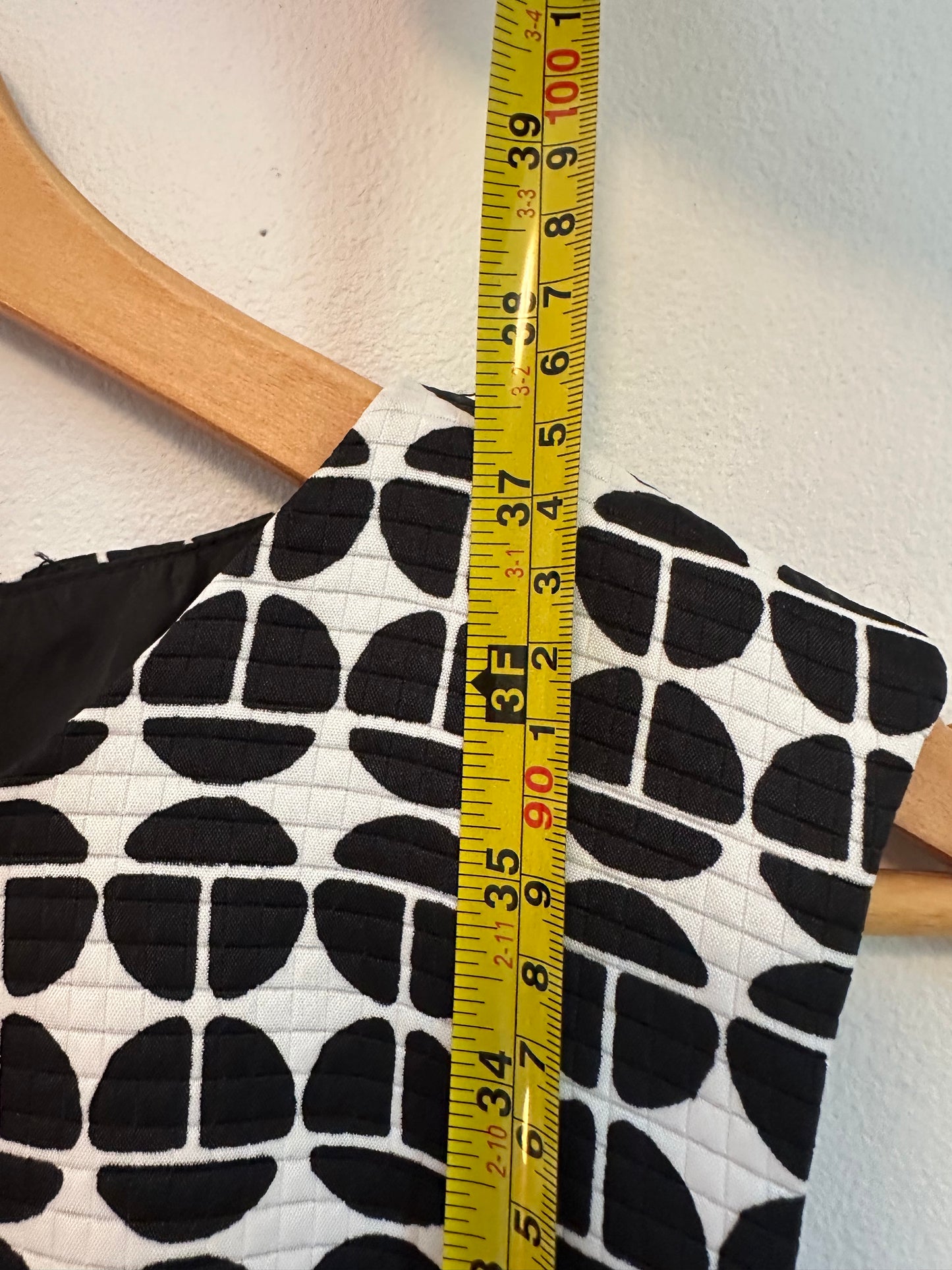 London Times Black and White Geometric Sheath Dress | Size 8