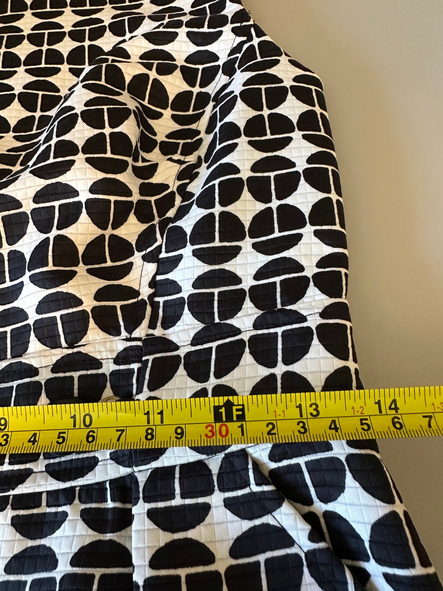 London Times Black and White Geometric Sheath Dress | Size 8