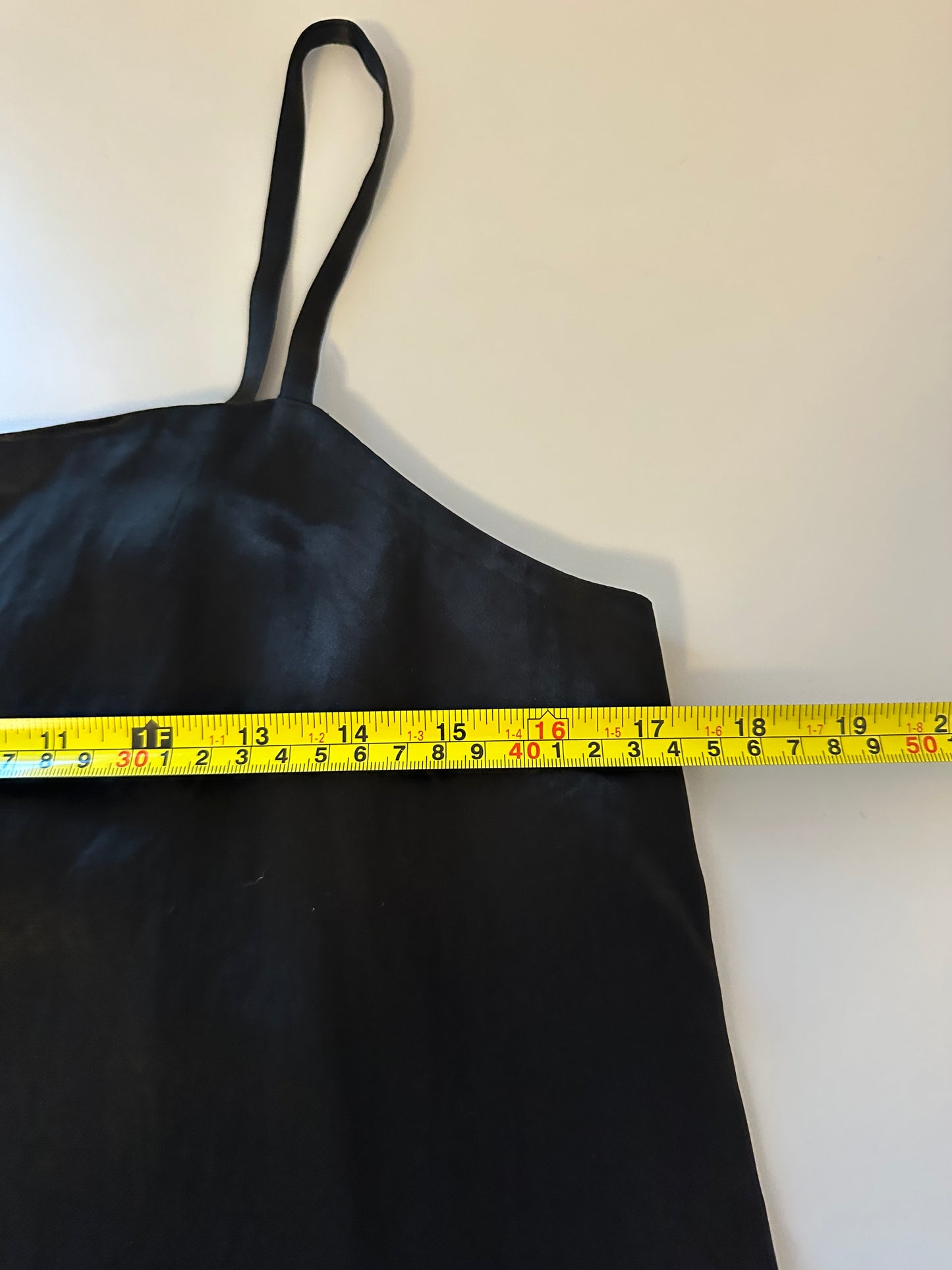 NWT Everlane The Satin Square Neck Black Slip Dress | Size 2