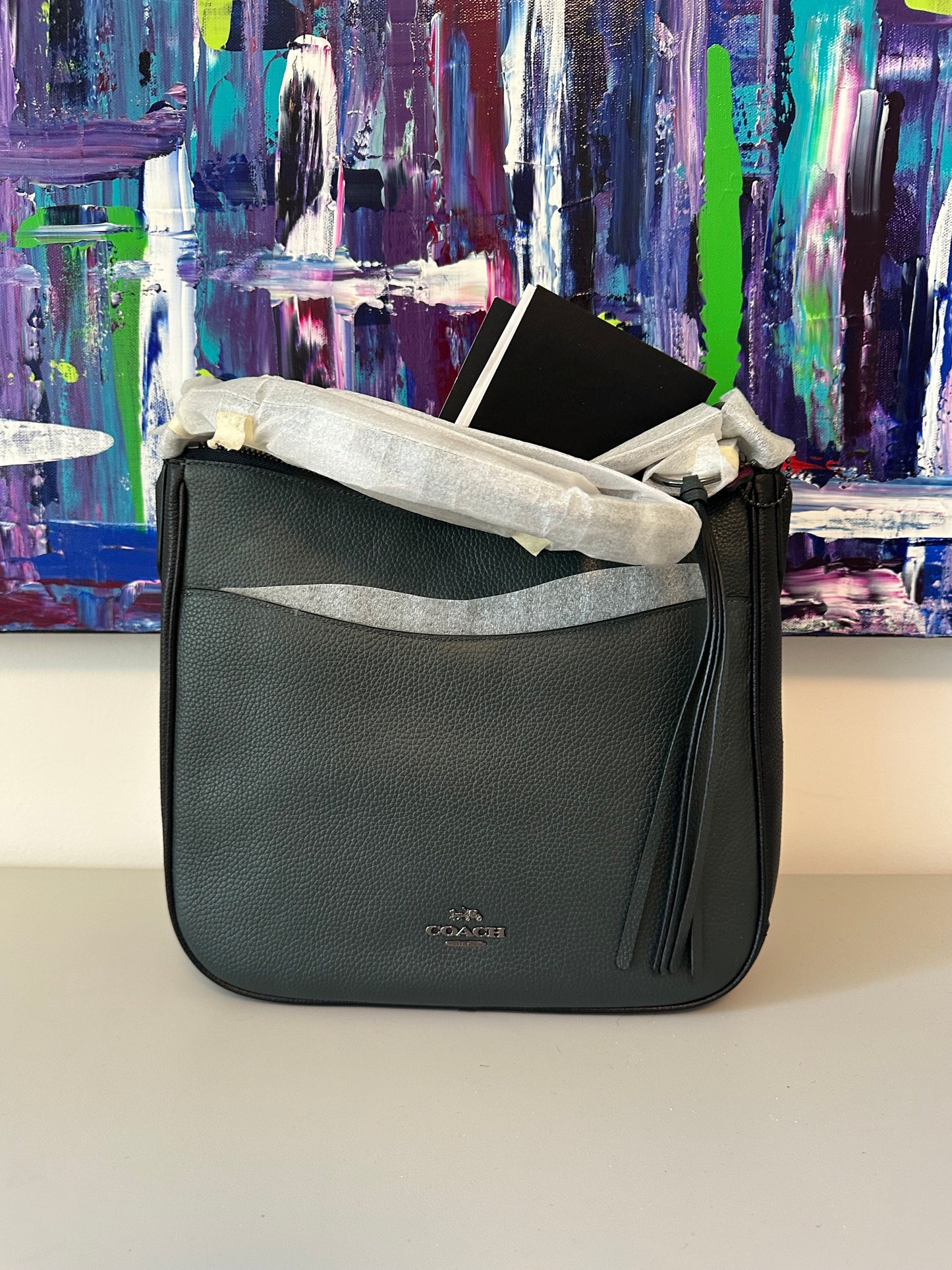 NWT Coach Chaise Crossbody Bag In Colorblock Green