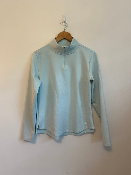 Nike Therma-FIT Quarter Zip Pullover in Light Blue | Size Medium