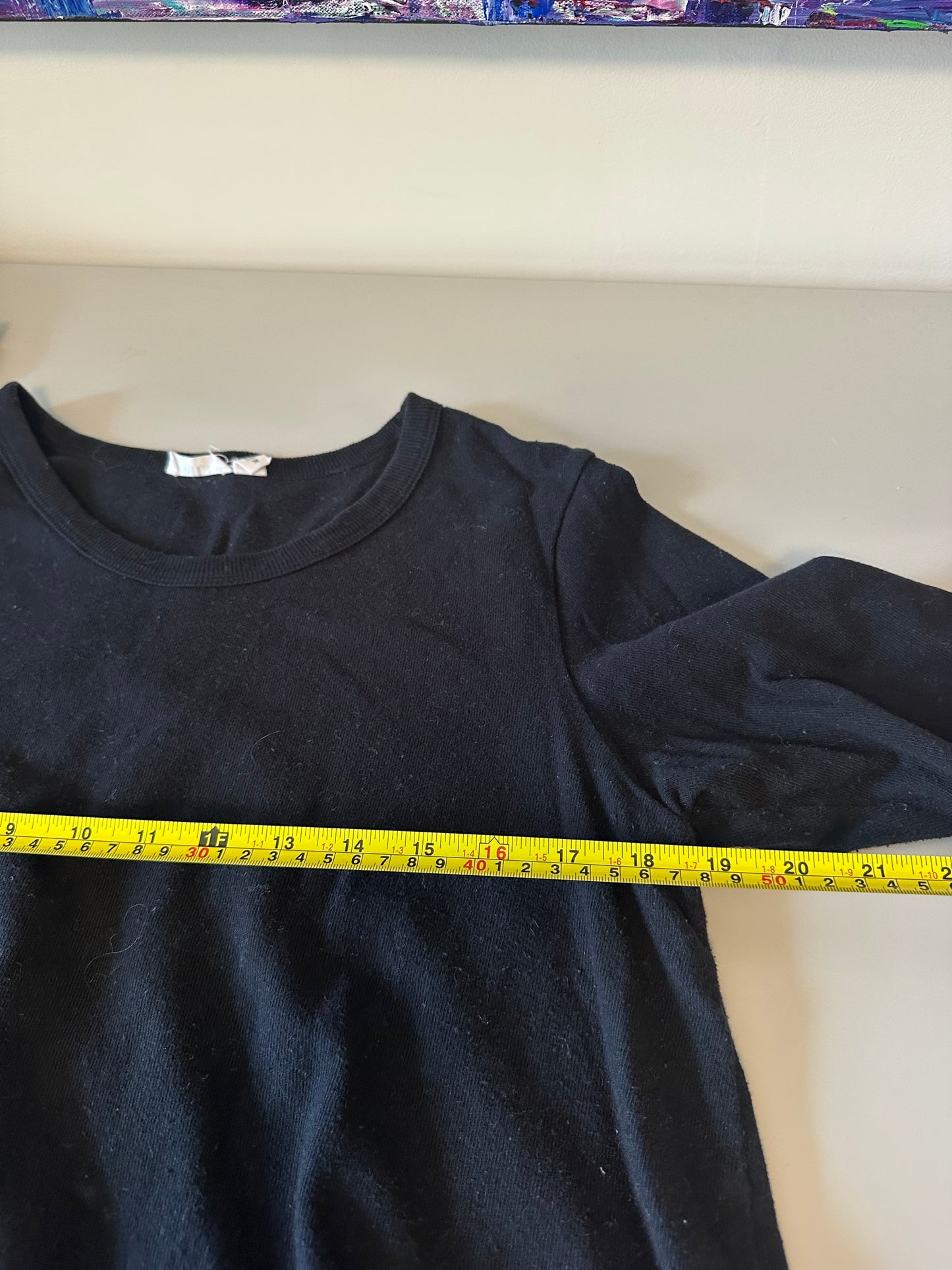 Wilt Bell Sleeve Black Sweatshirt | Size Medium