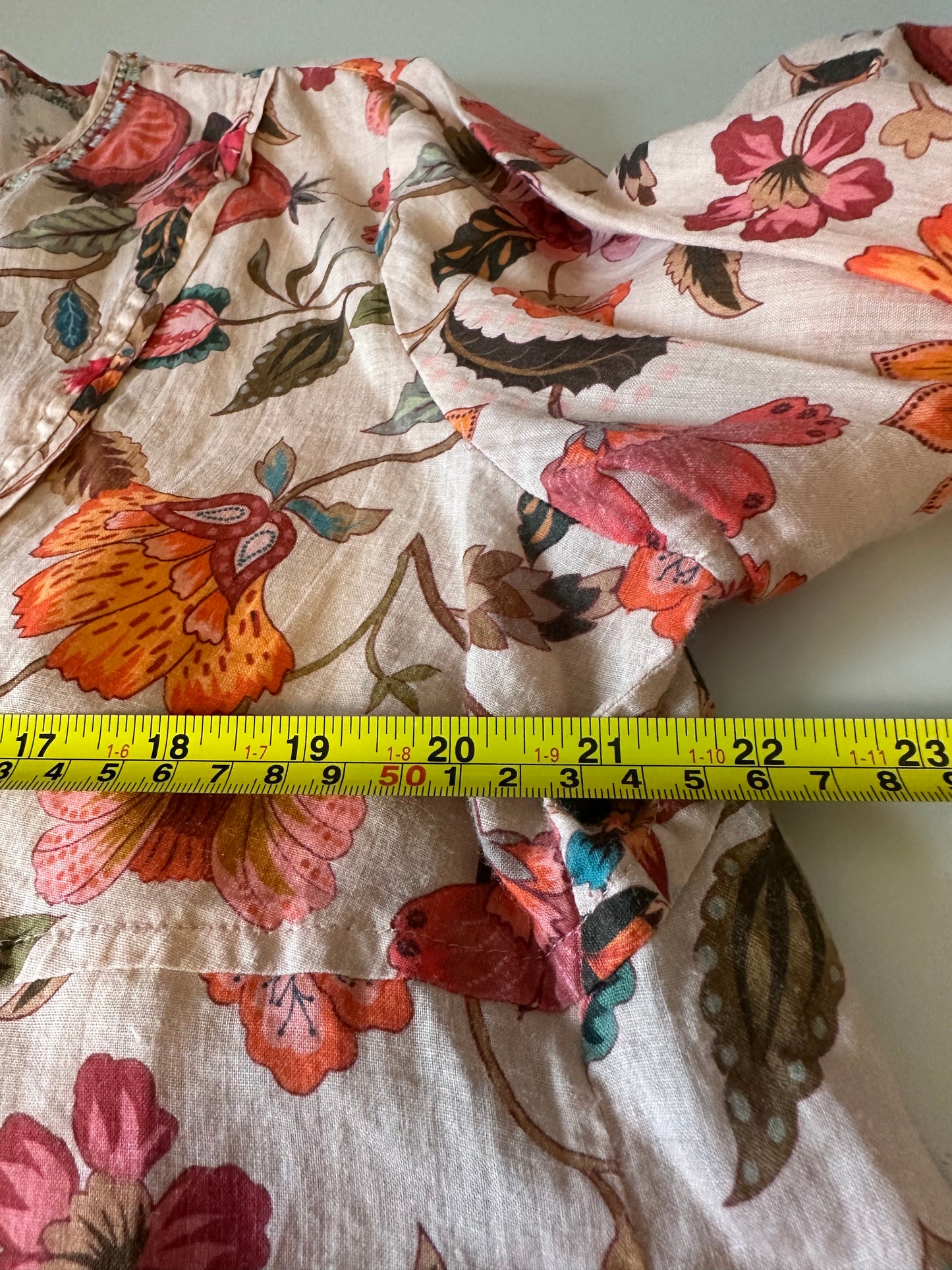 Johnny Was Floral Print Tunic Dress | Size Medium