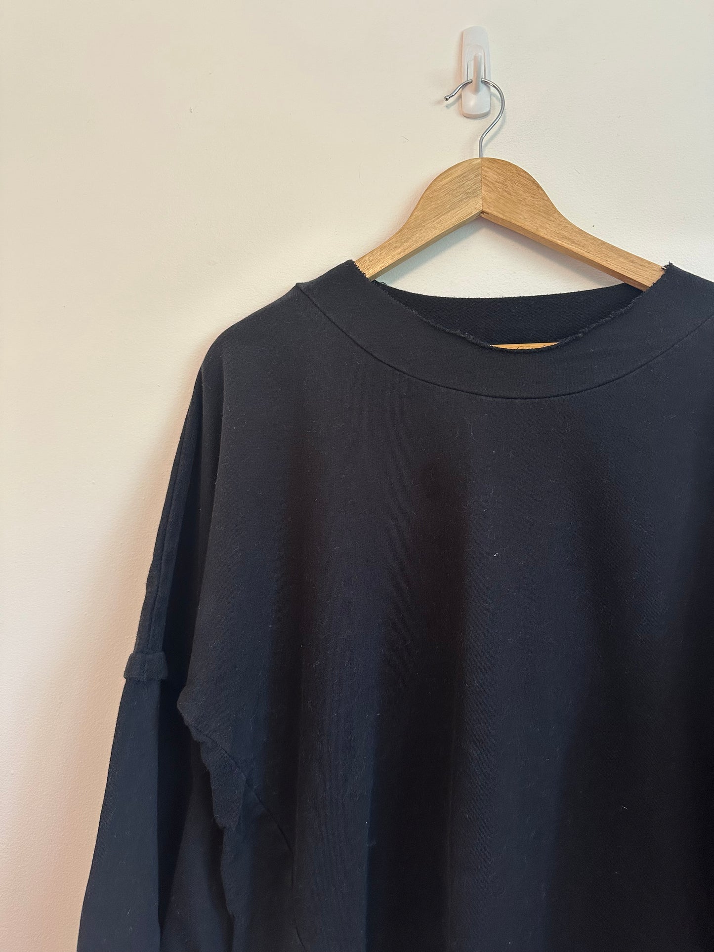 Planet Billow Sleeve Sweatshirt in Black Cotton | Size 1