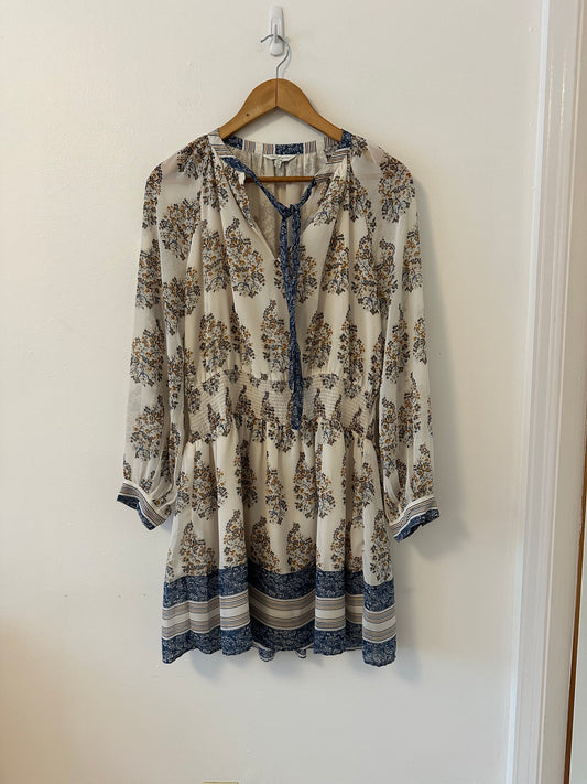 Lucky Brand Long Sleeve Boho Dress | Size Medium