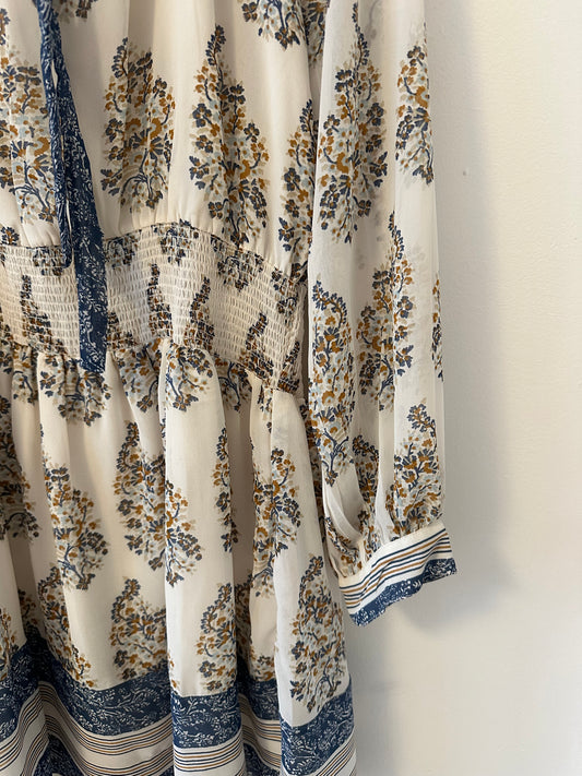 Lucky Brand Long Sleeve Boho Dress | Size Medium