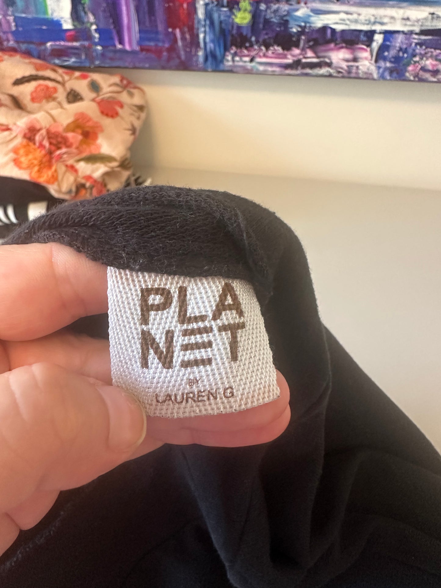 Planet Billow Sleeve Sweatshirt in Black Cotton | Size 1